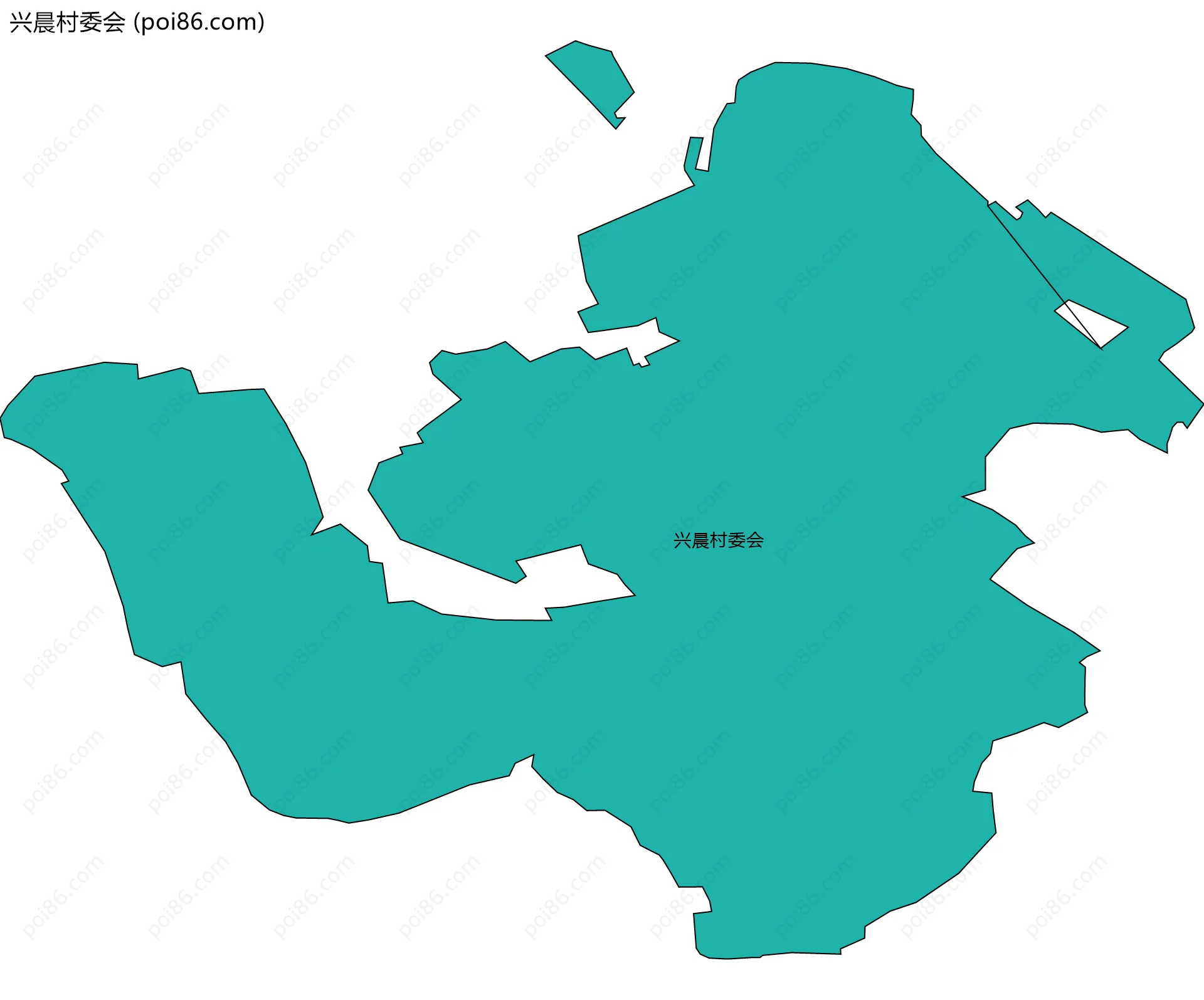 兴晨村委会边界地图