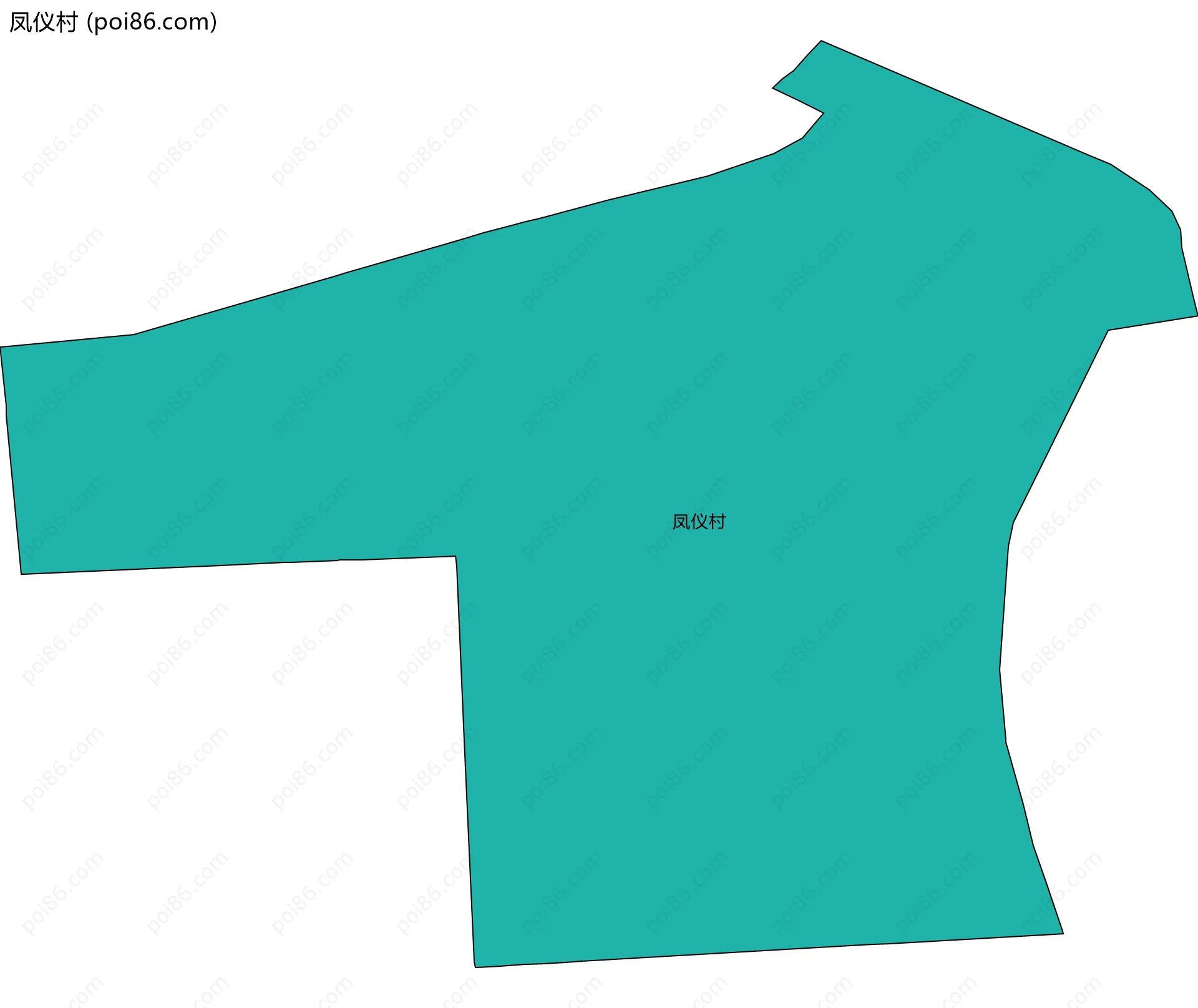 凤仪村边界地图