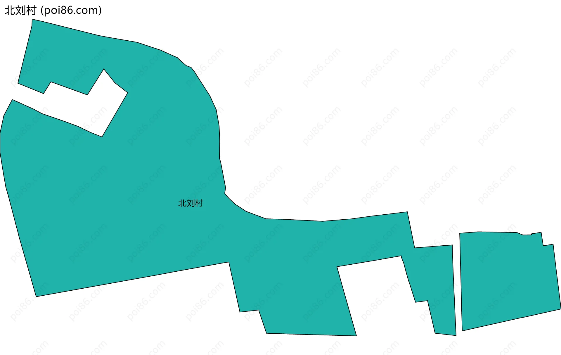 北刘村边界地图