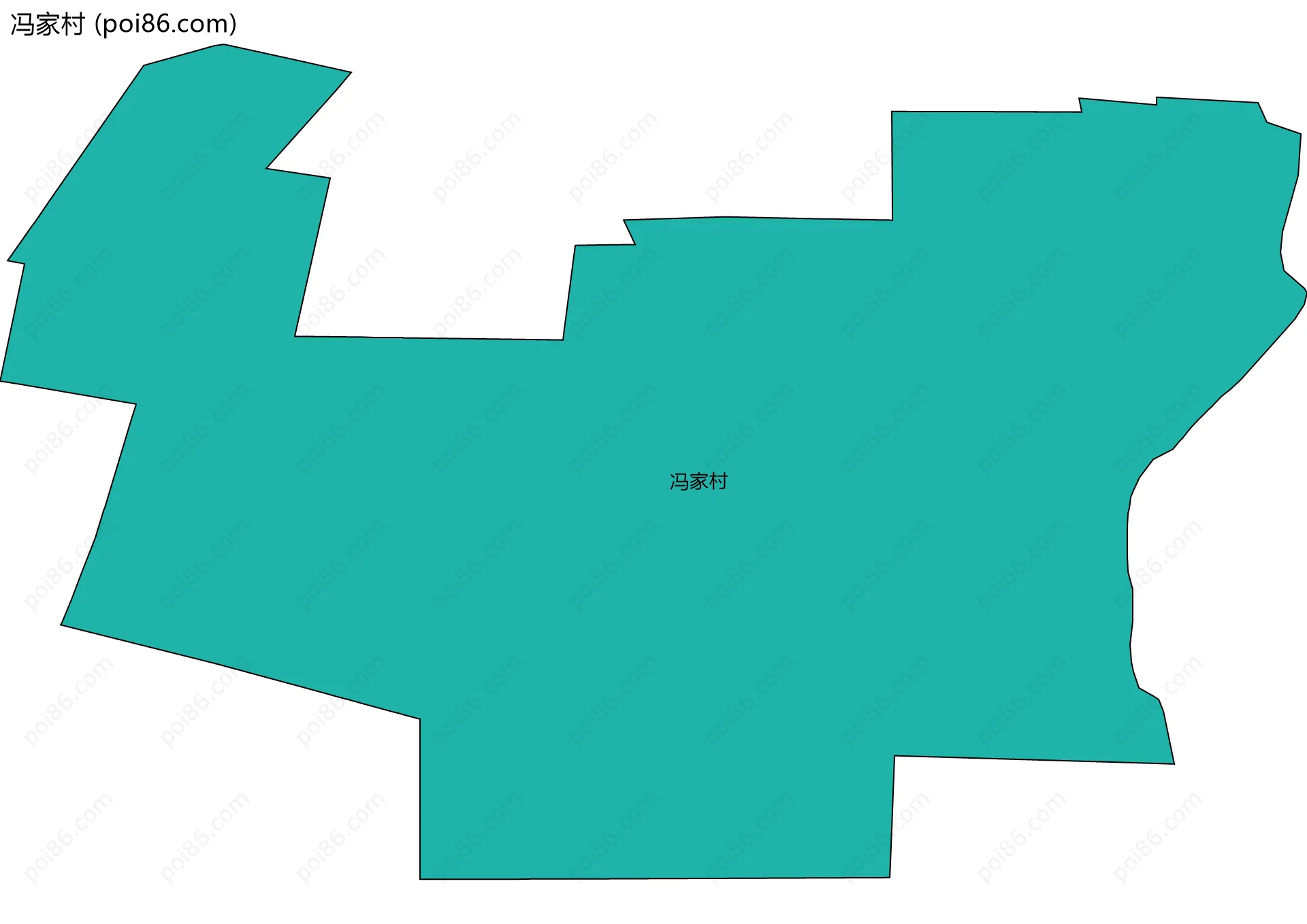 冯家村边界地图