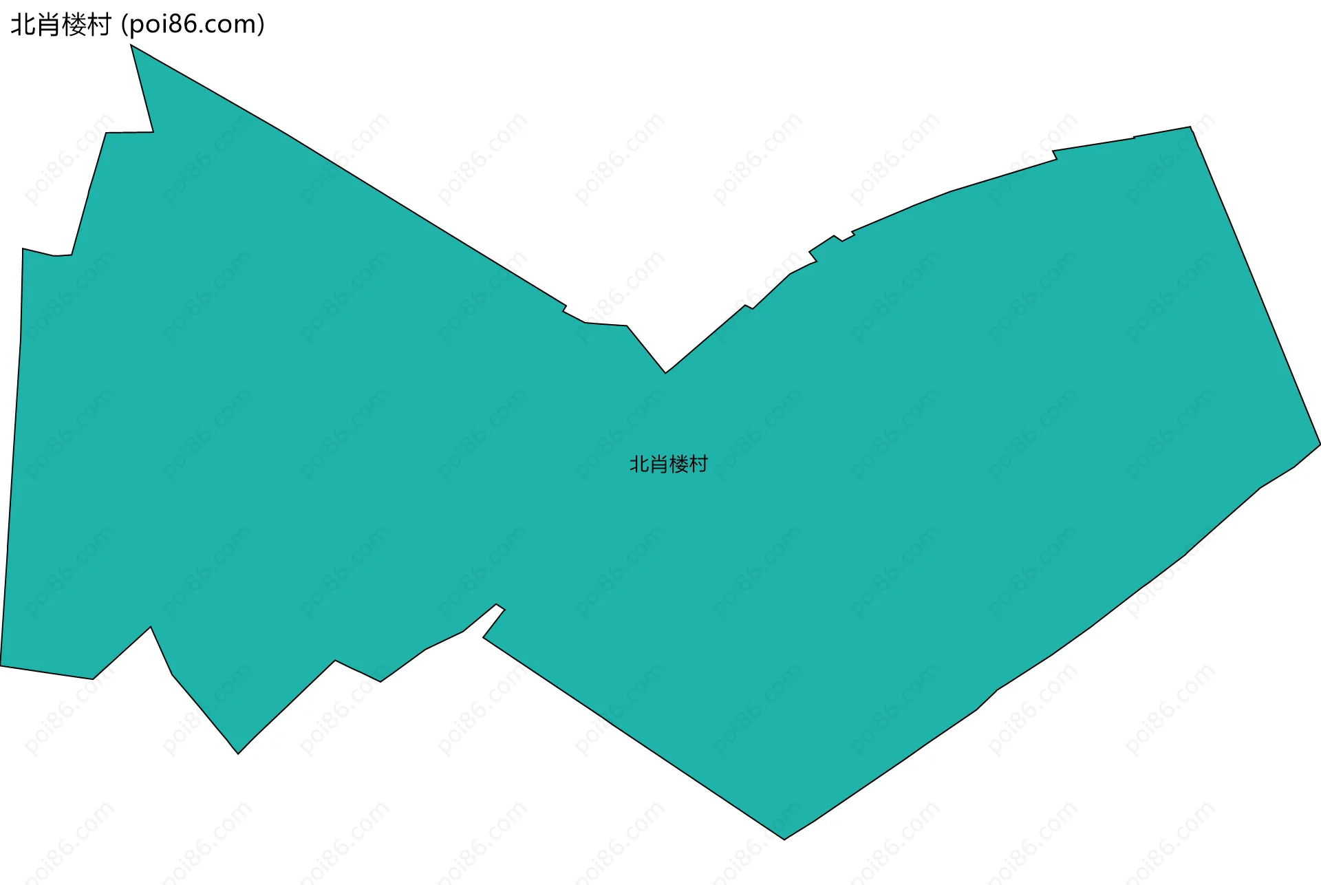 北肖楼村边界地图