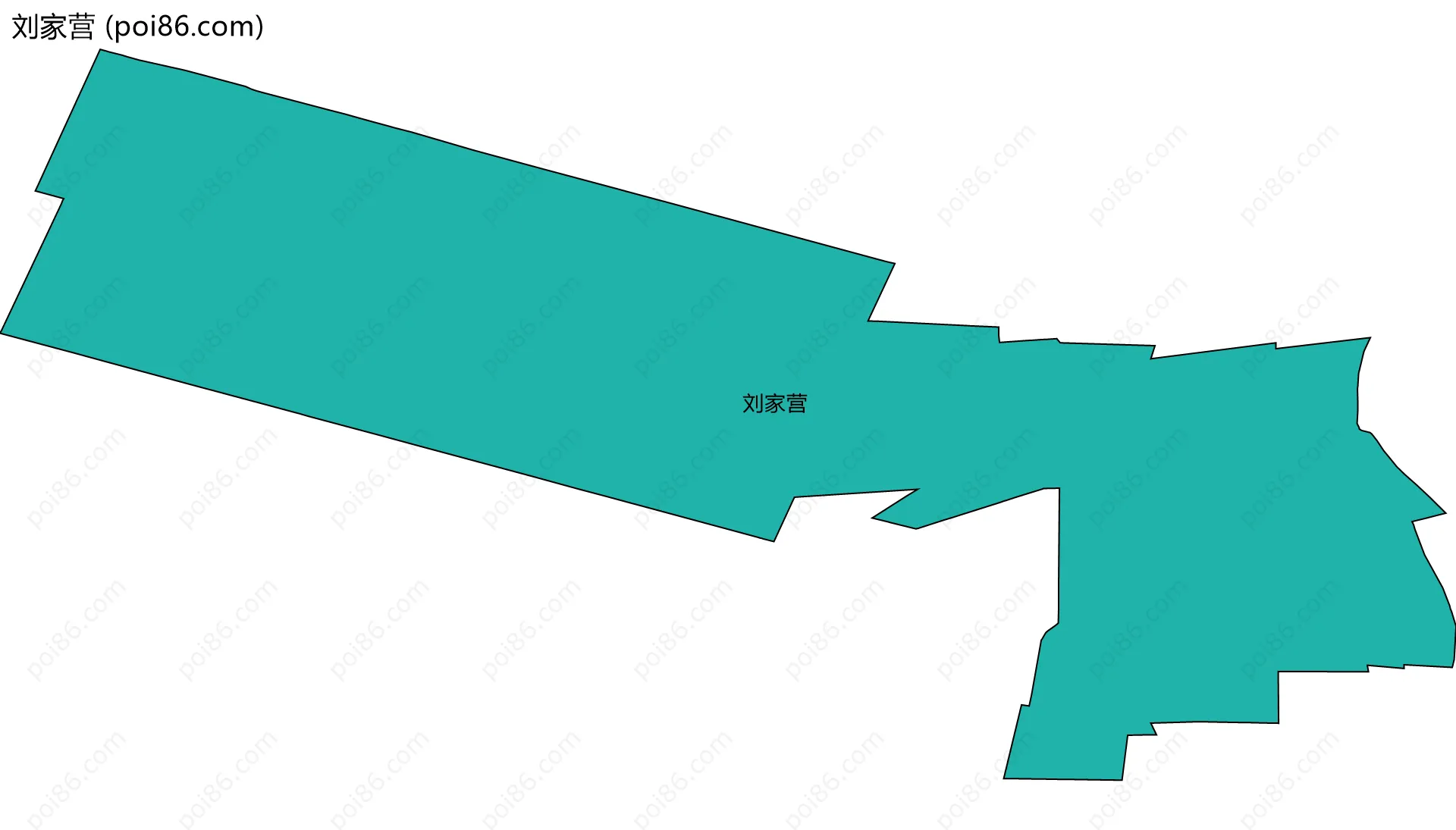 刘家营边界地图