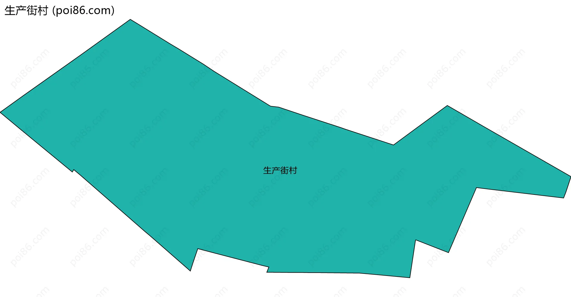 生产街村边界地图