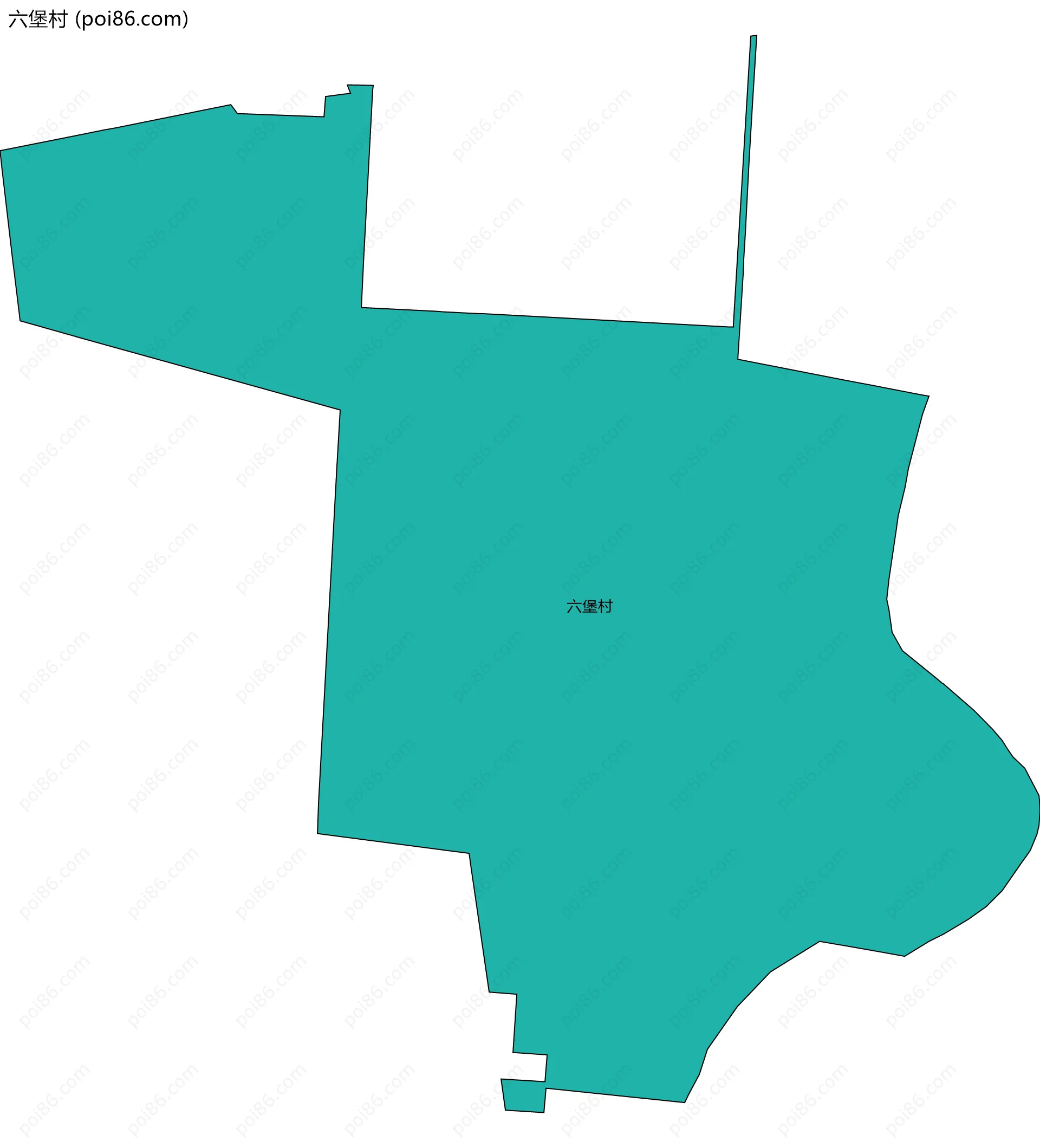 六堡村边界地图