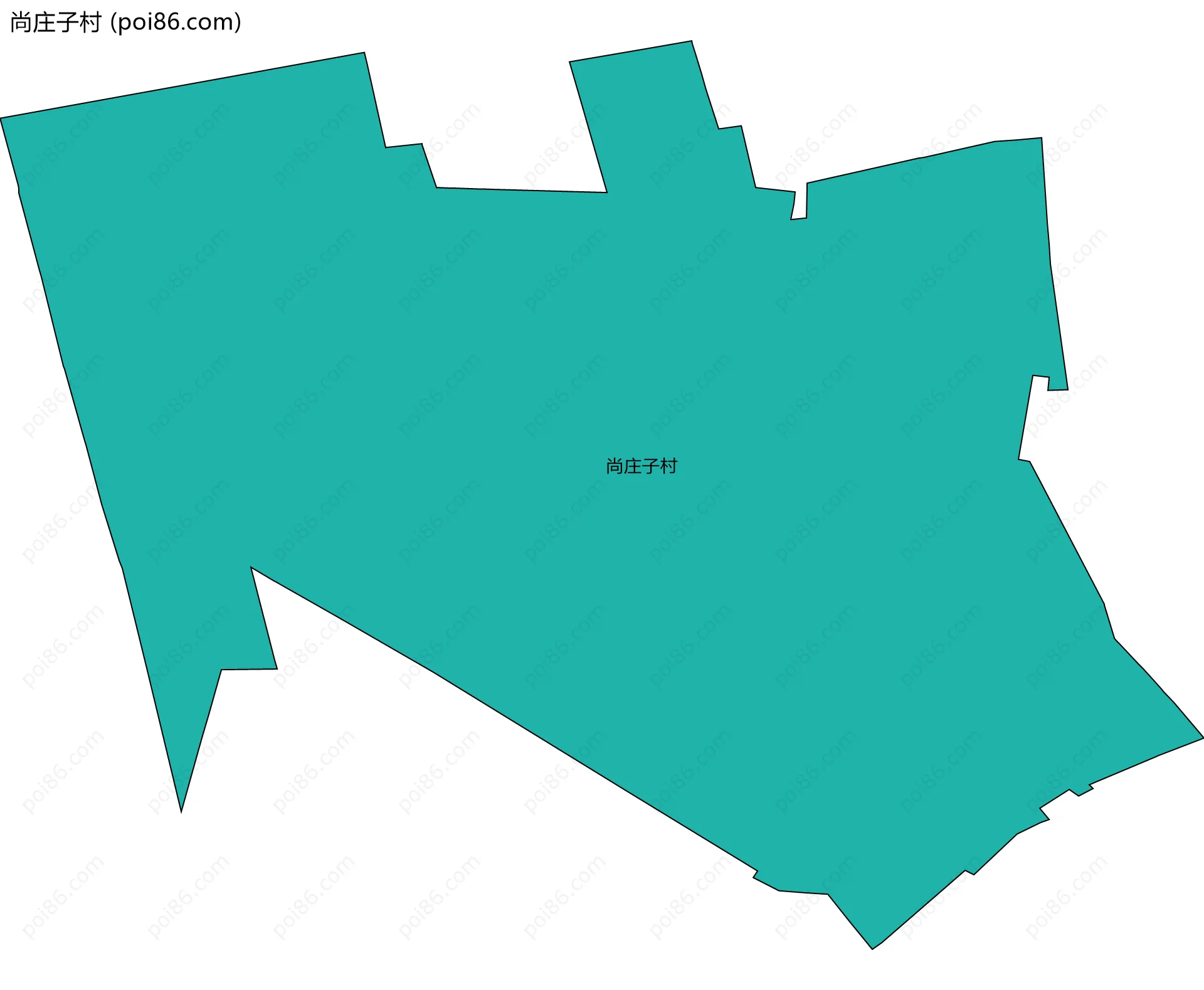 尚庄子村边界地图