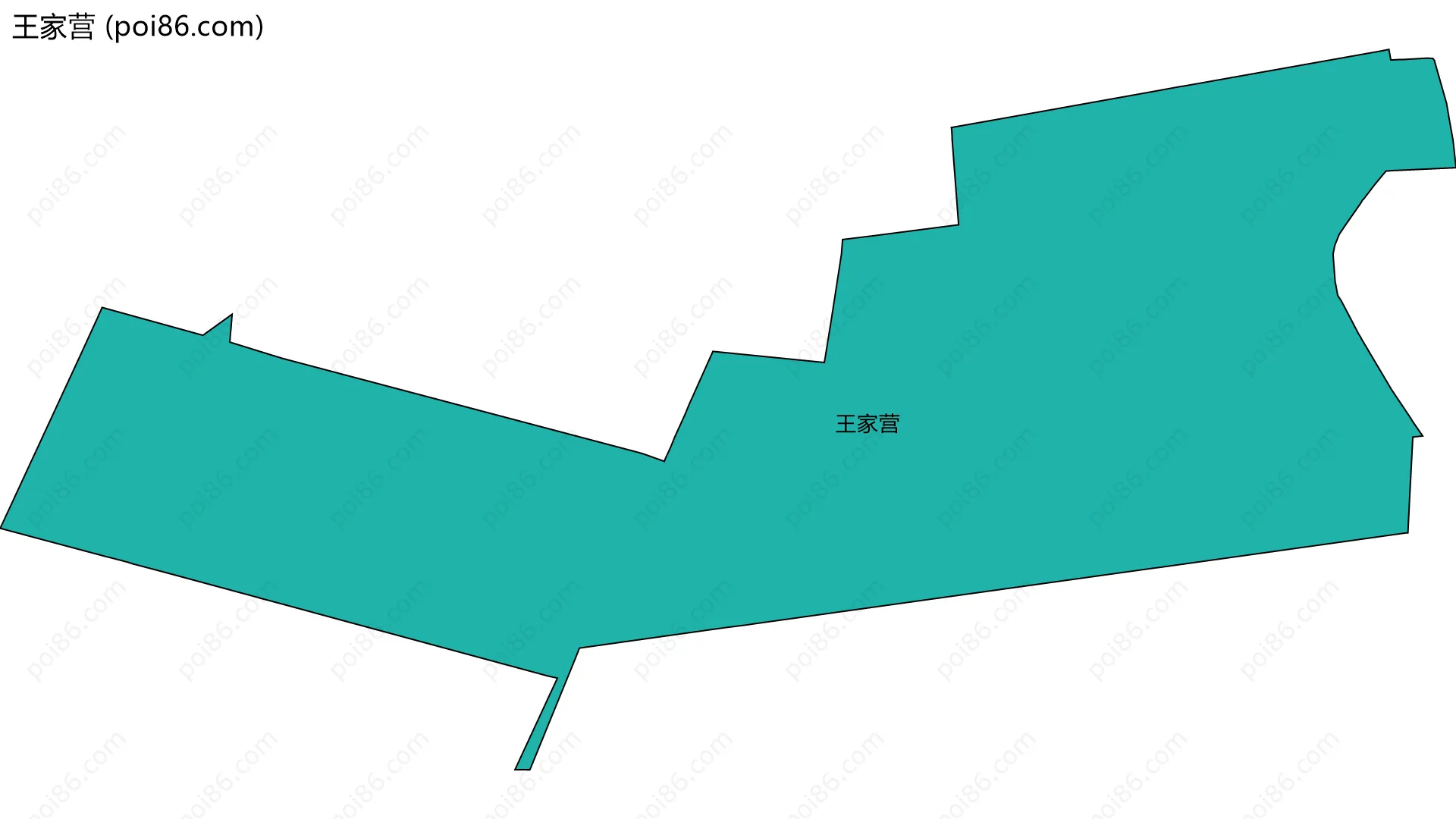 王家营边界地图