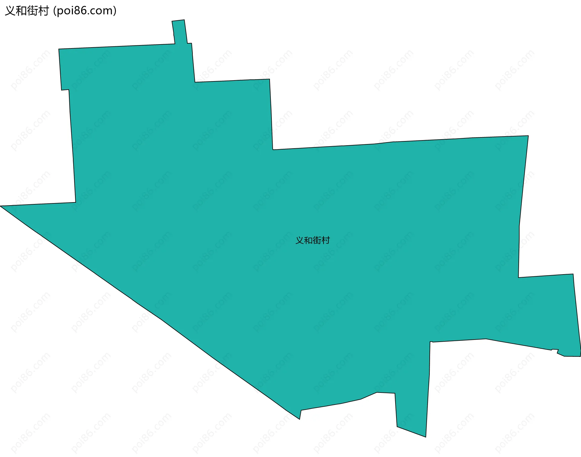 义和街村边界地图