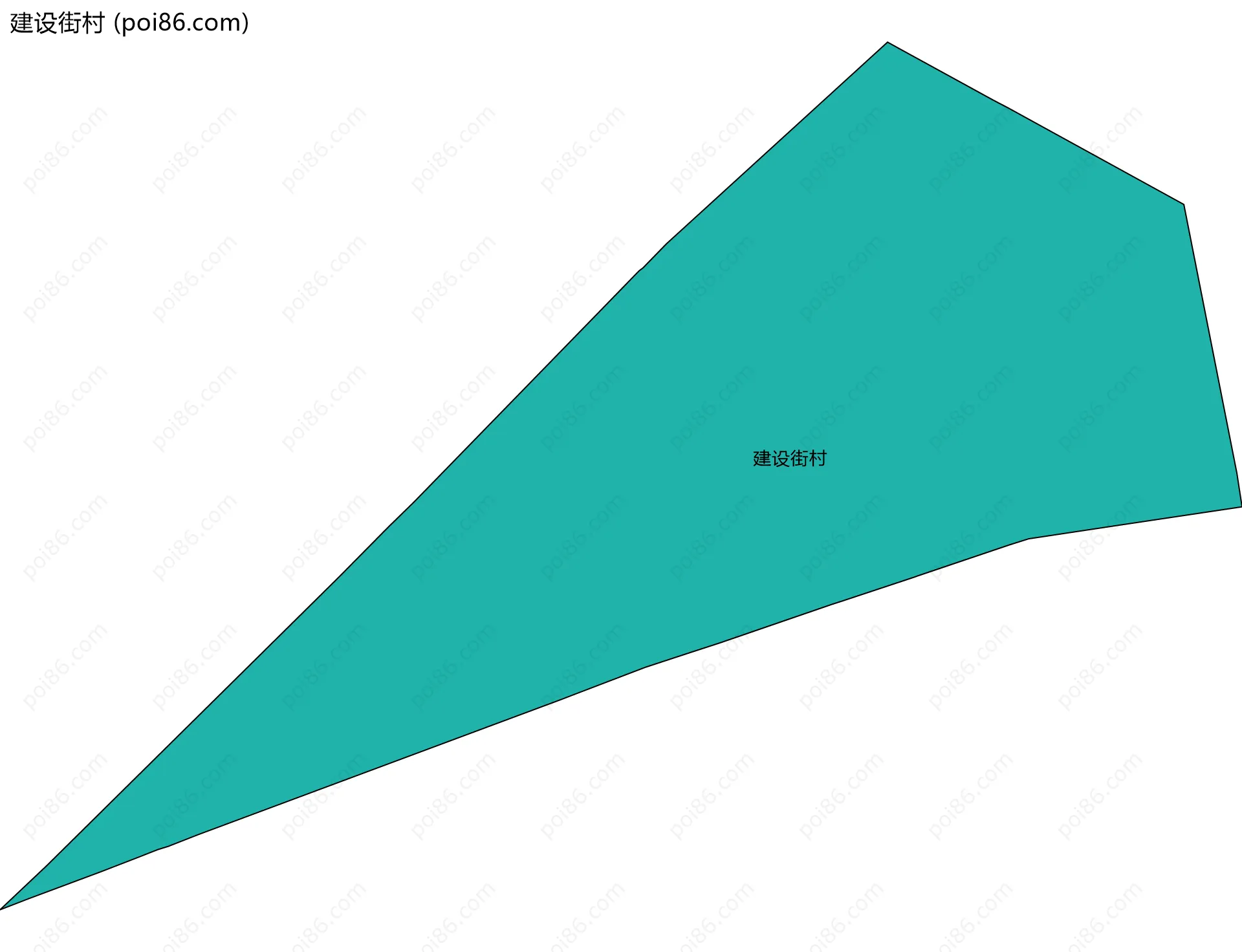 建设街村边界地图