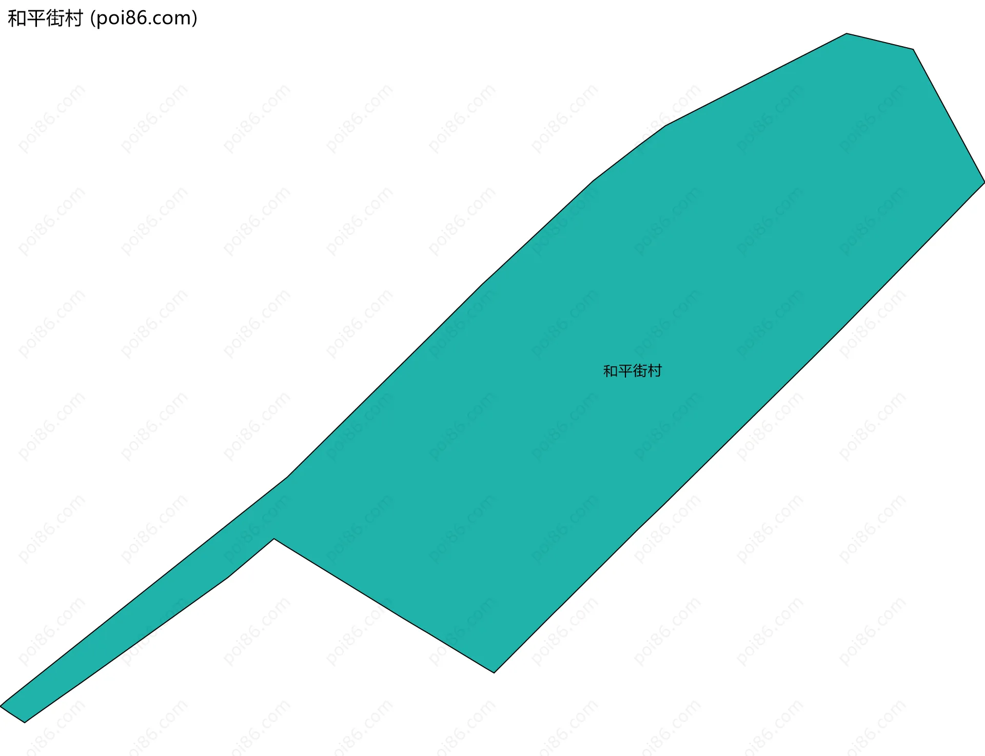 和平街村边界地图