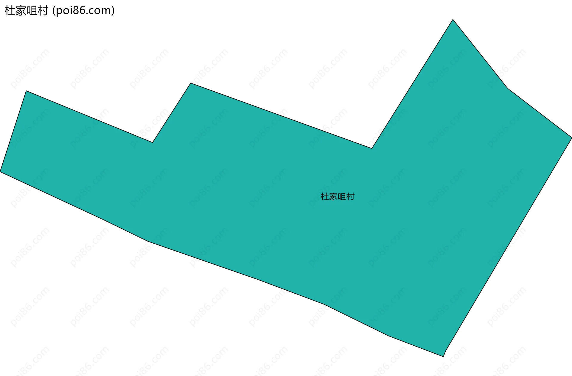 杜家咀村边界地图