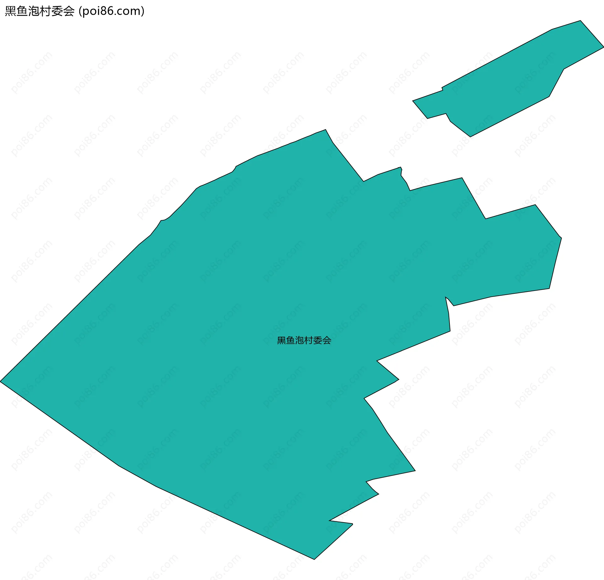 黑鱼泡村委会边界地图