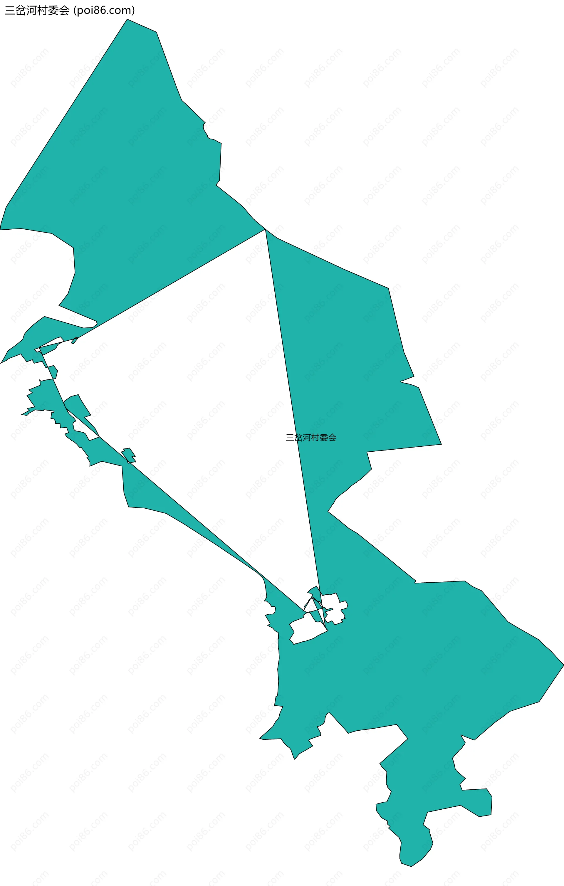 三岔河村委会边界地图