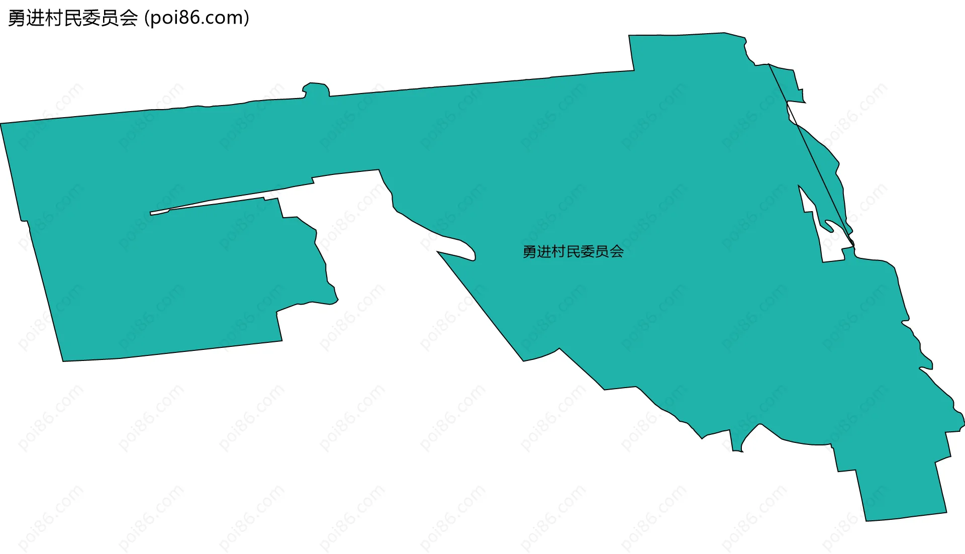 勇进村民委员会边界地图