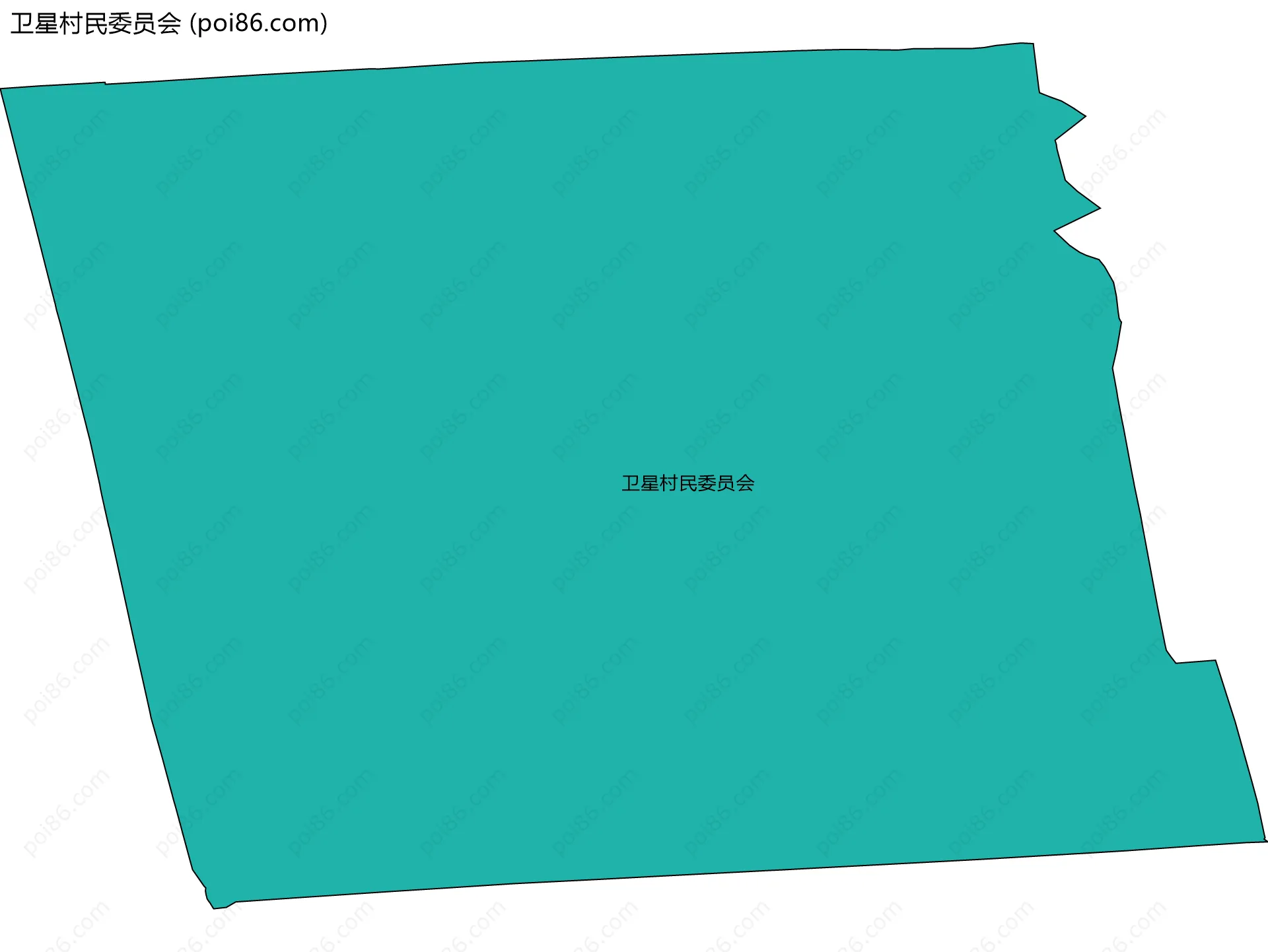 卫星村民委员会边界地图