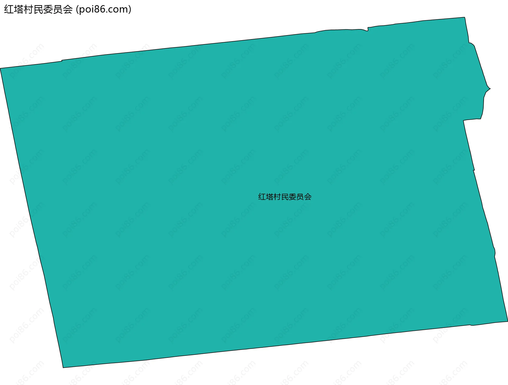 红塔村民委员会边界地图