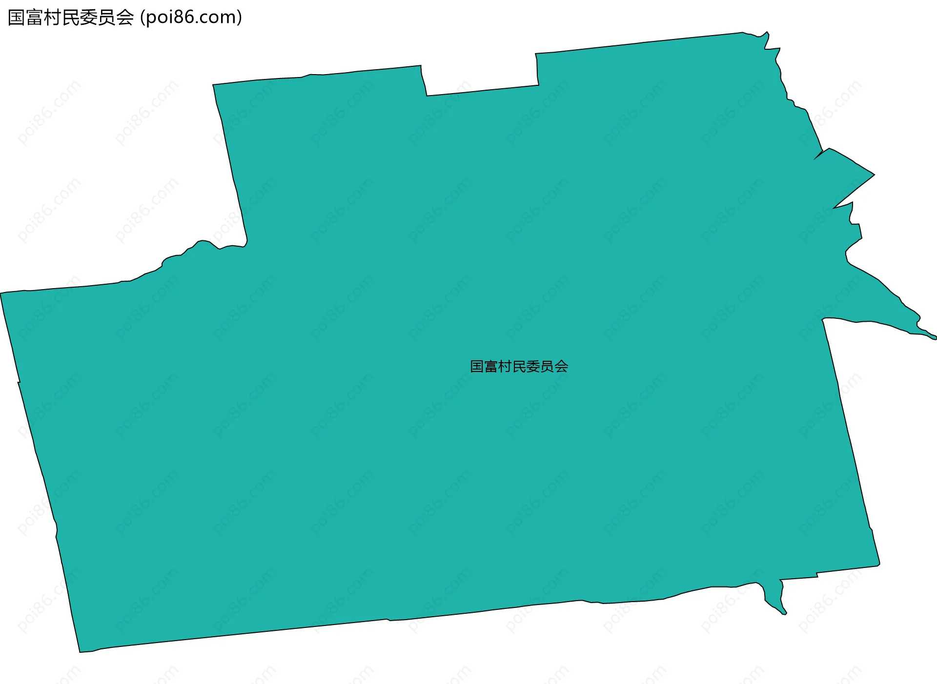 国富村民委员会边界地图