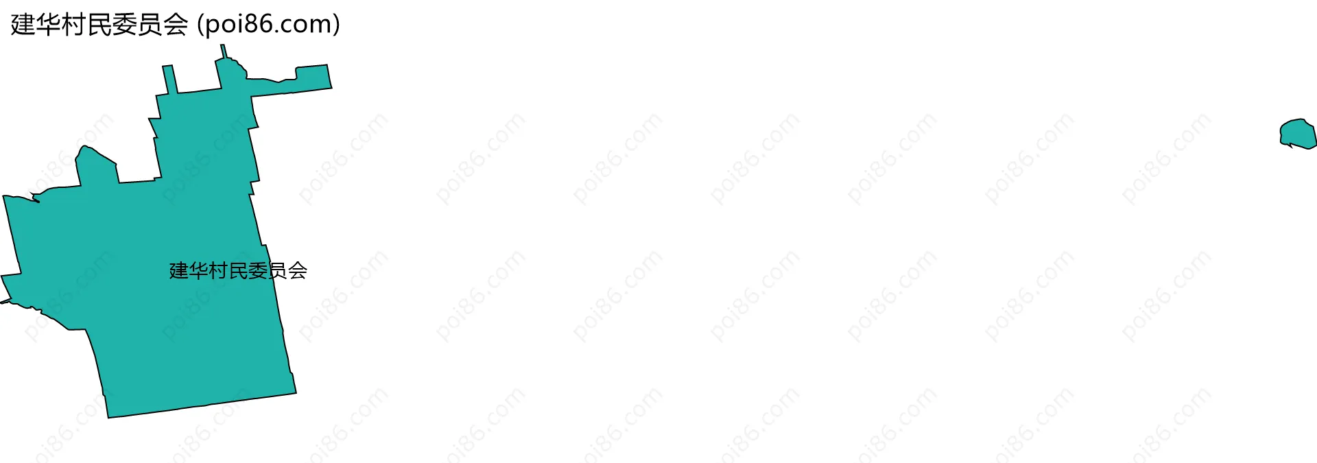 建华村民委员会边界地图