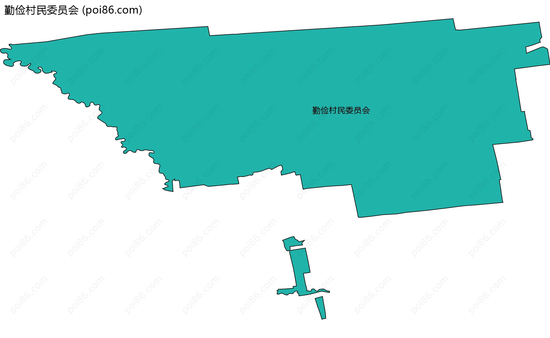 勤俭村民委员会边界地图