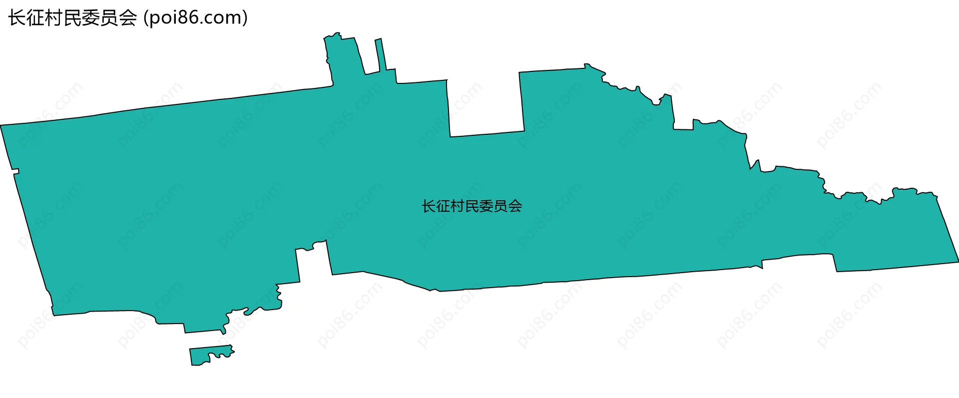 长征村民委员会边界地图