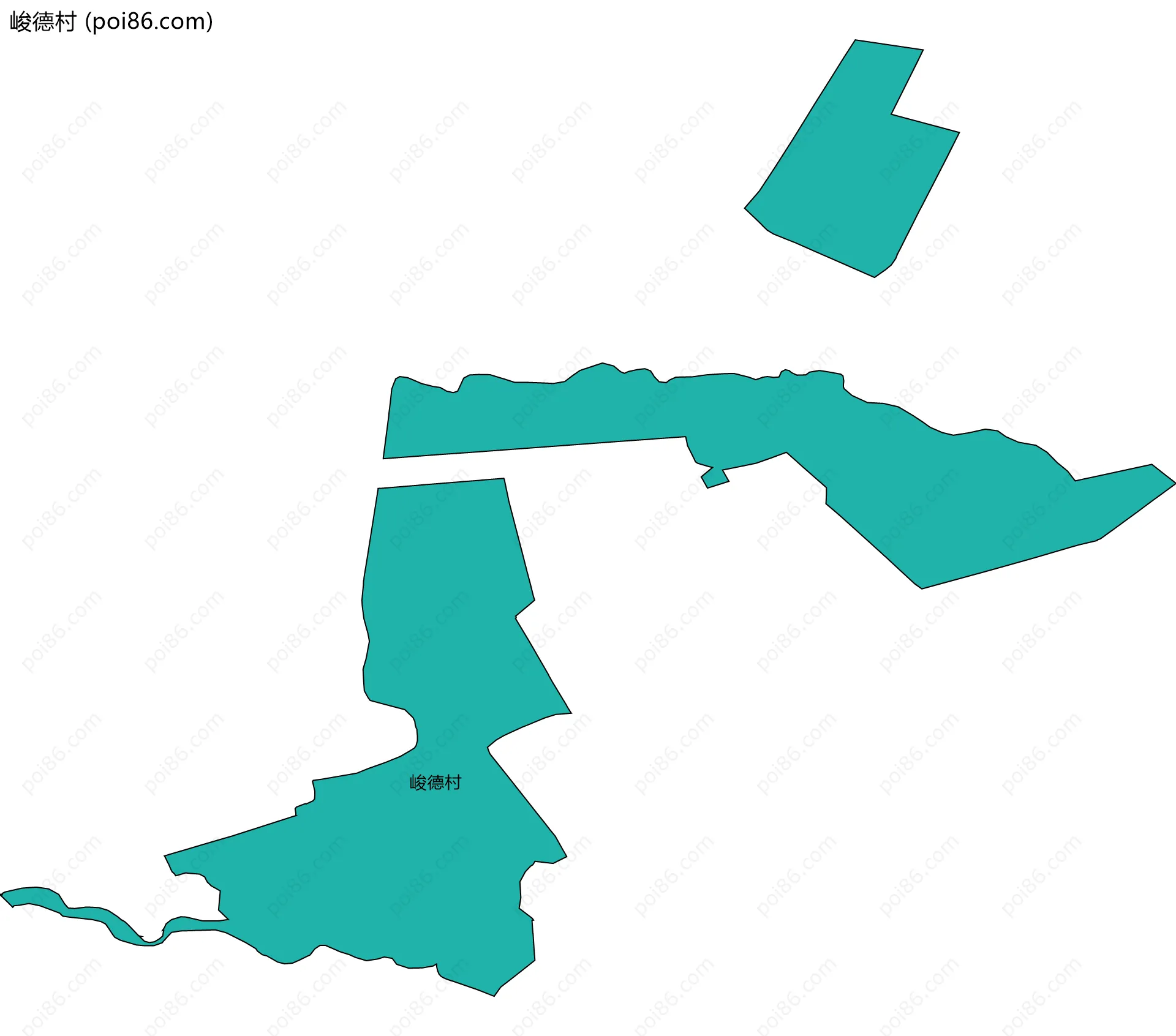 峻德村边界地图