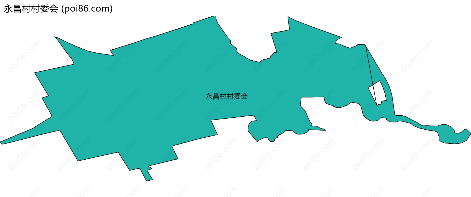 永昌村村委会边界地图