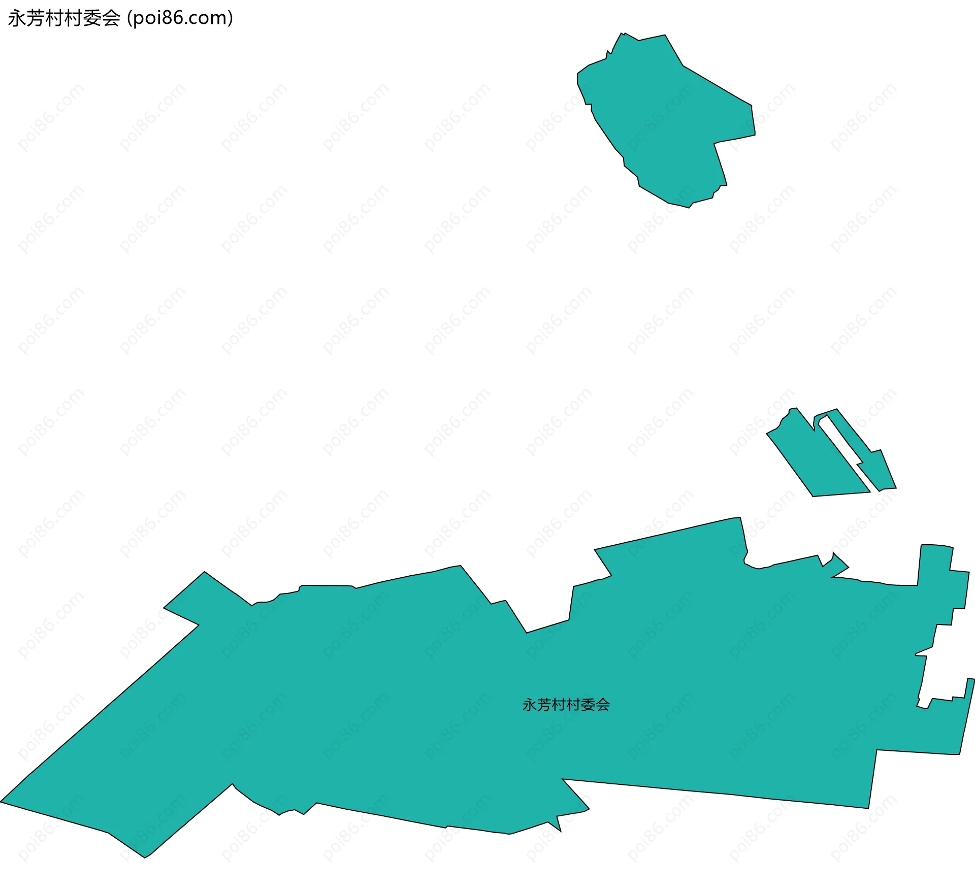 永芳村村委会边界地图