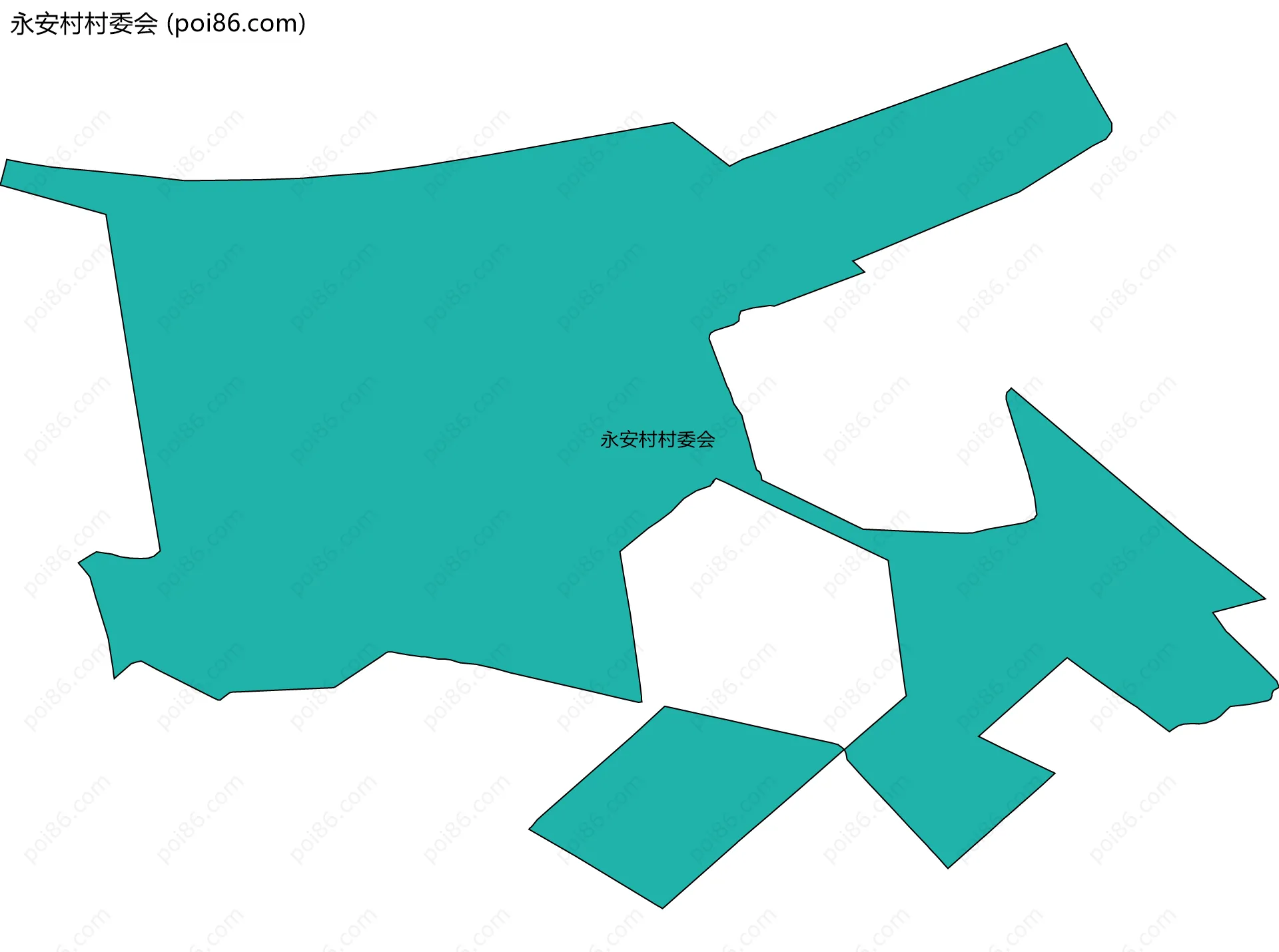 永安村村委会边界地图