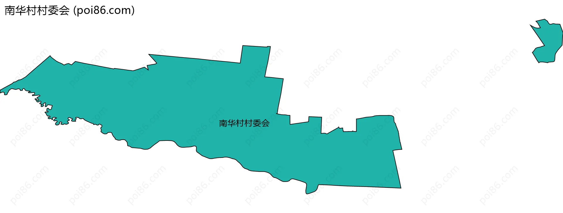 南华村村委会边界地图