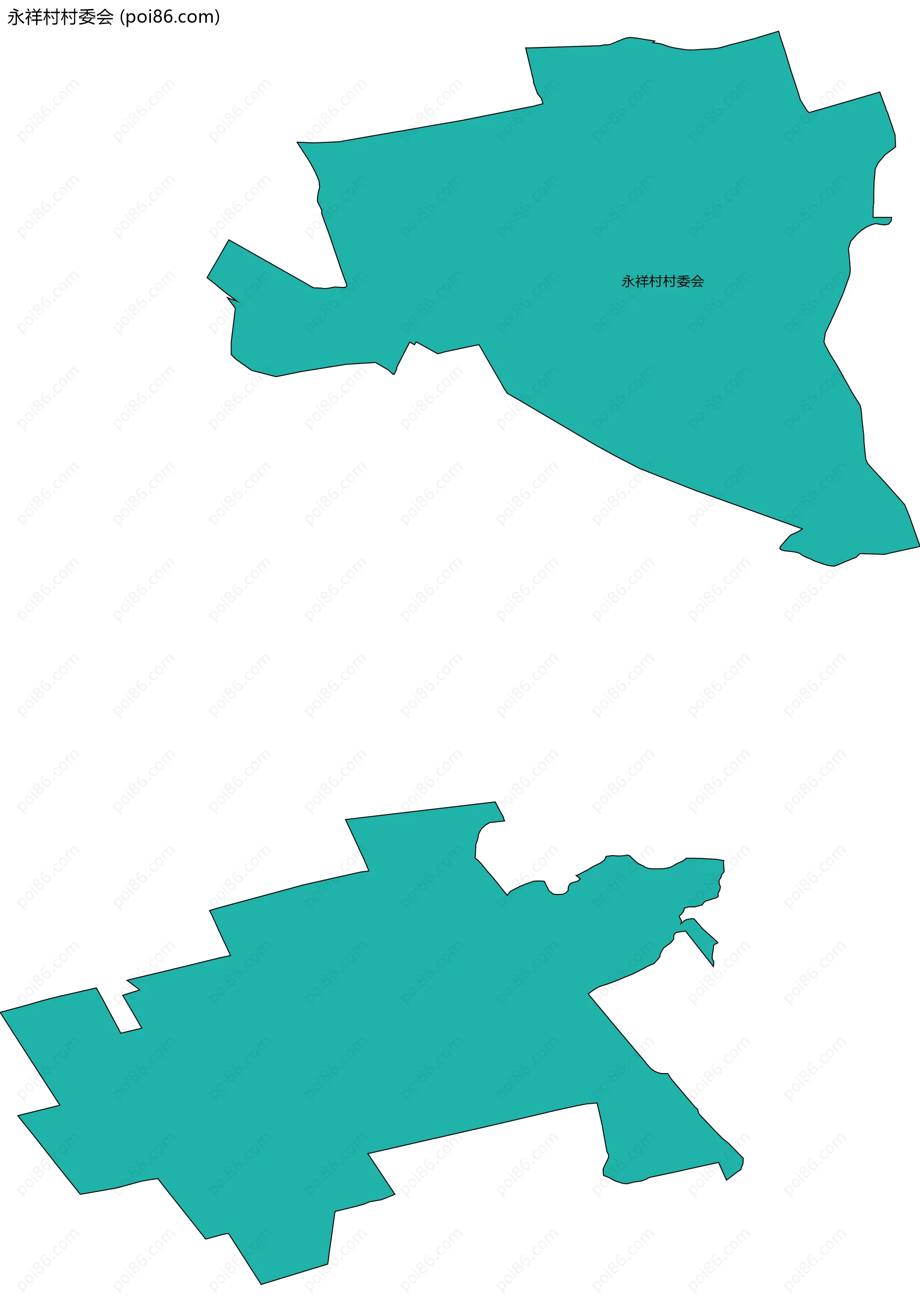 永祥村村委会边界地图