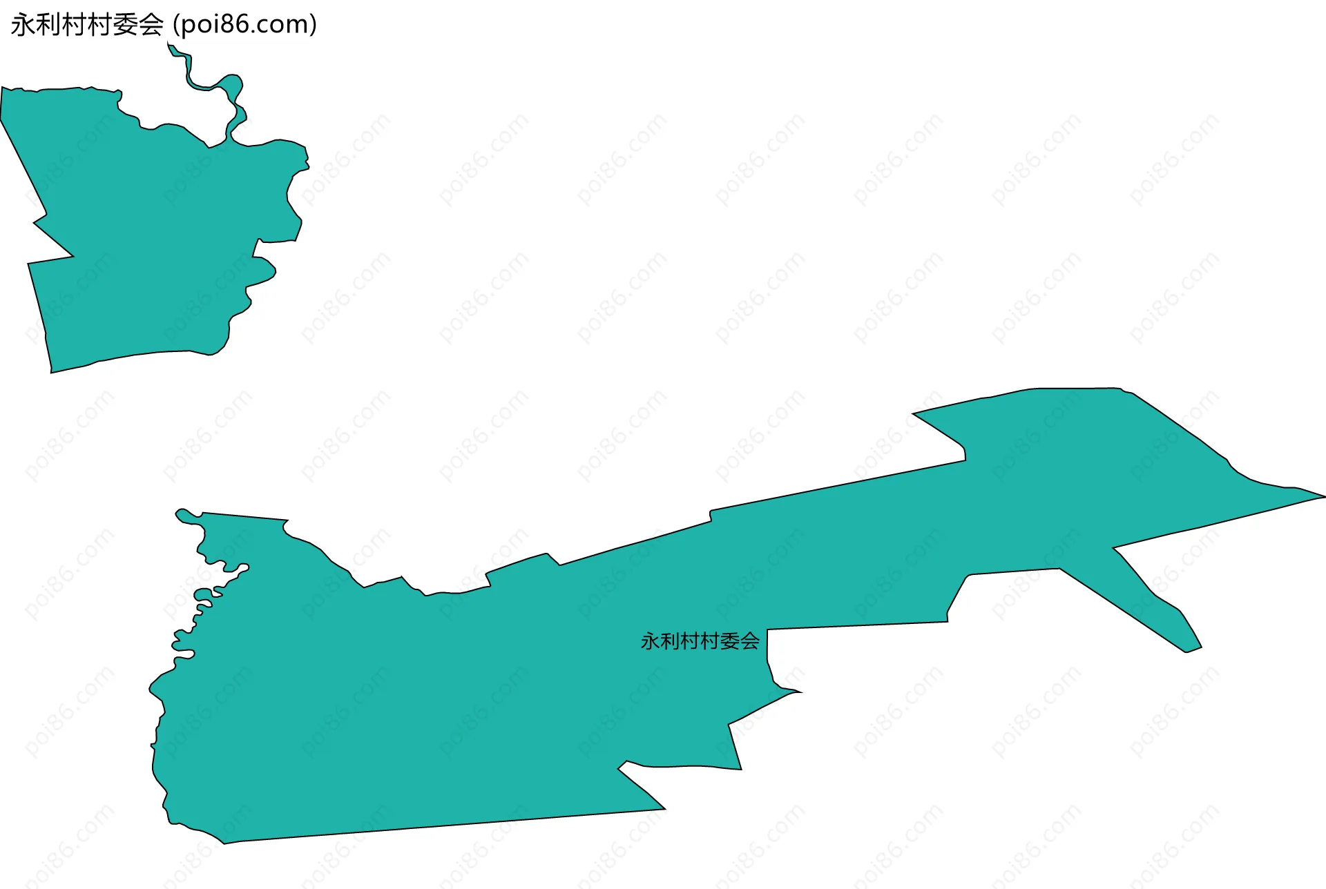 永利村村委会边界地图