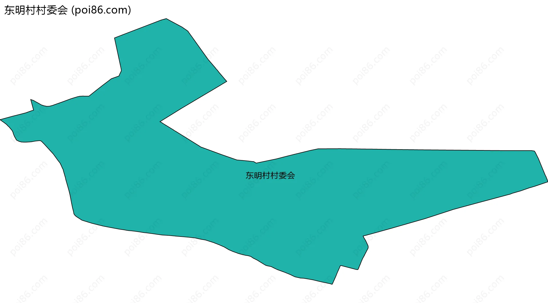 东明村村委会边界地图