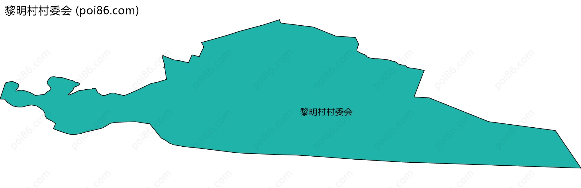 黎明村村委会边界地图