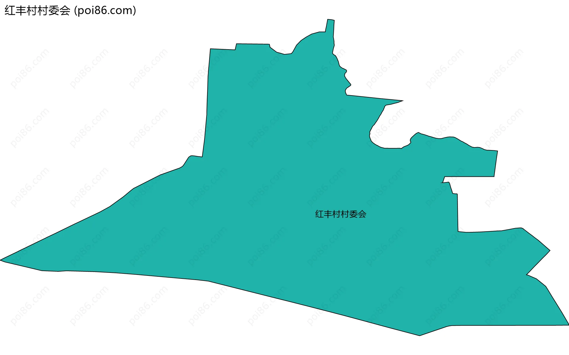 红丰村村委会边界地图
