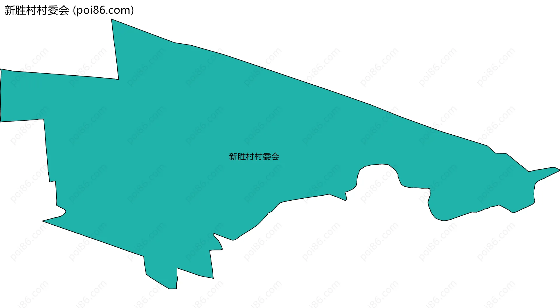 新胜村村委会边界地图