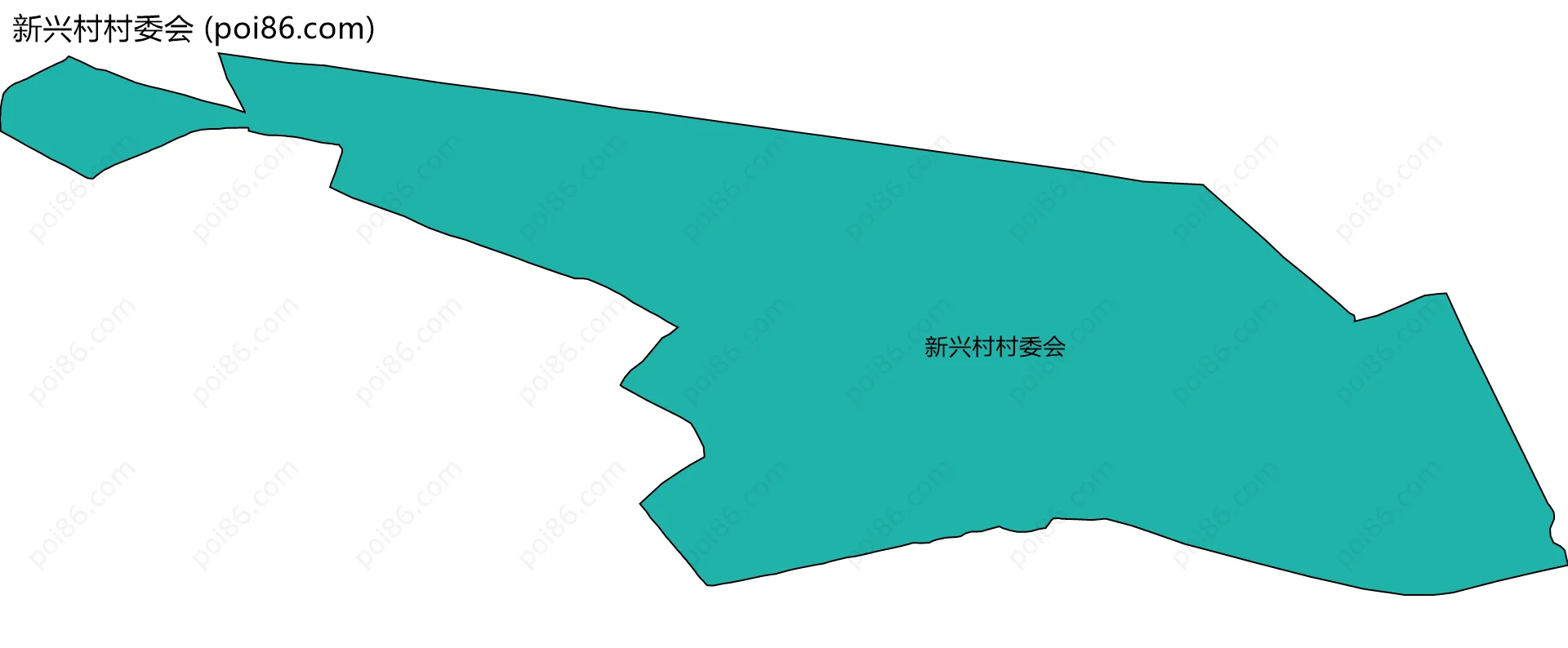 新兴村村委会边界地图