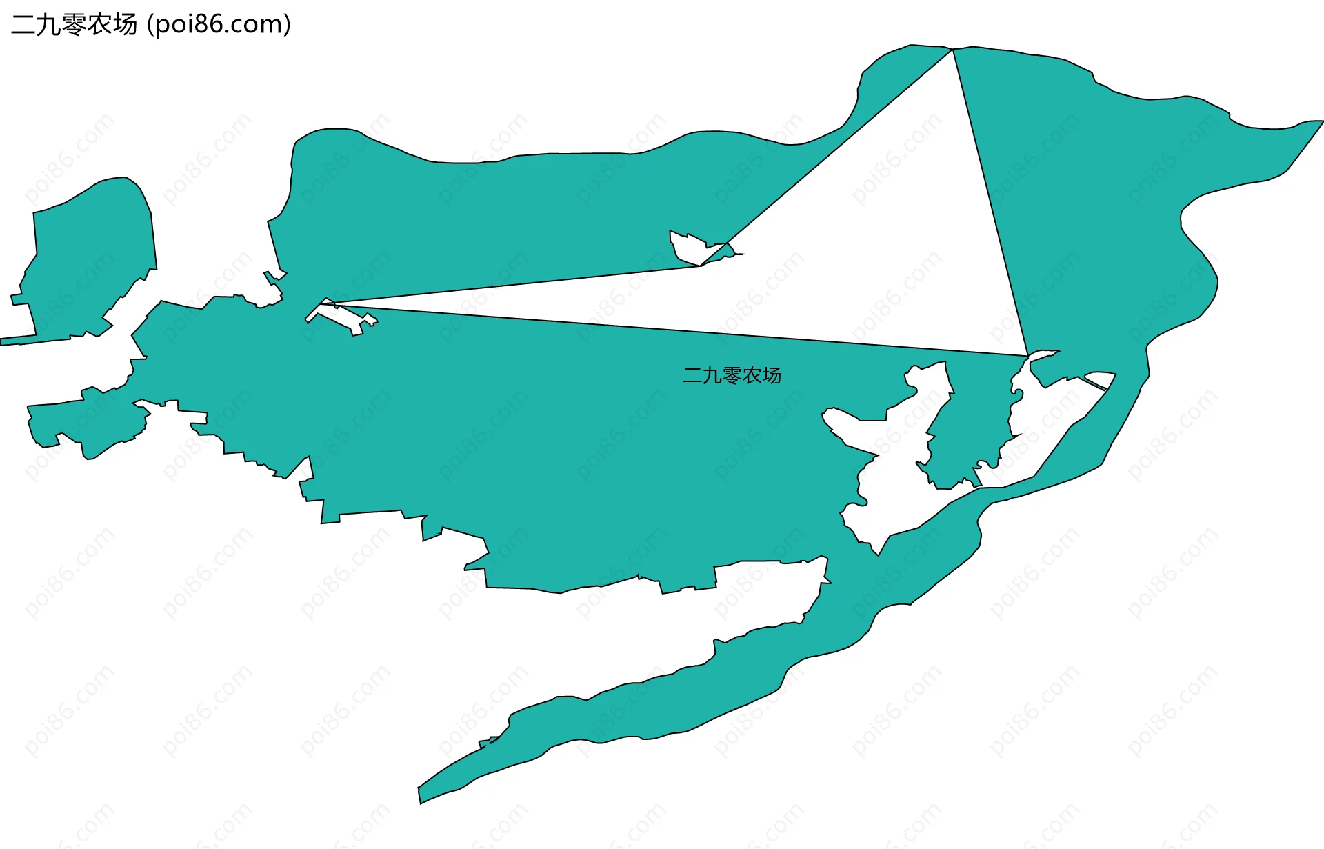 二九零农场边界地图