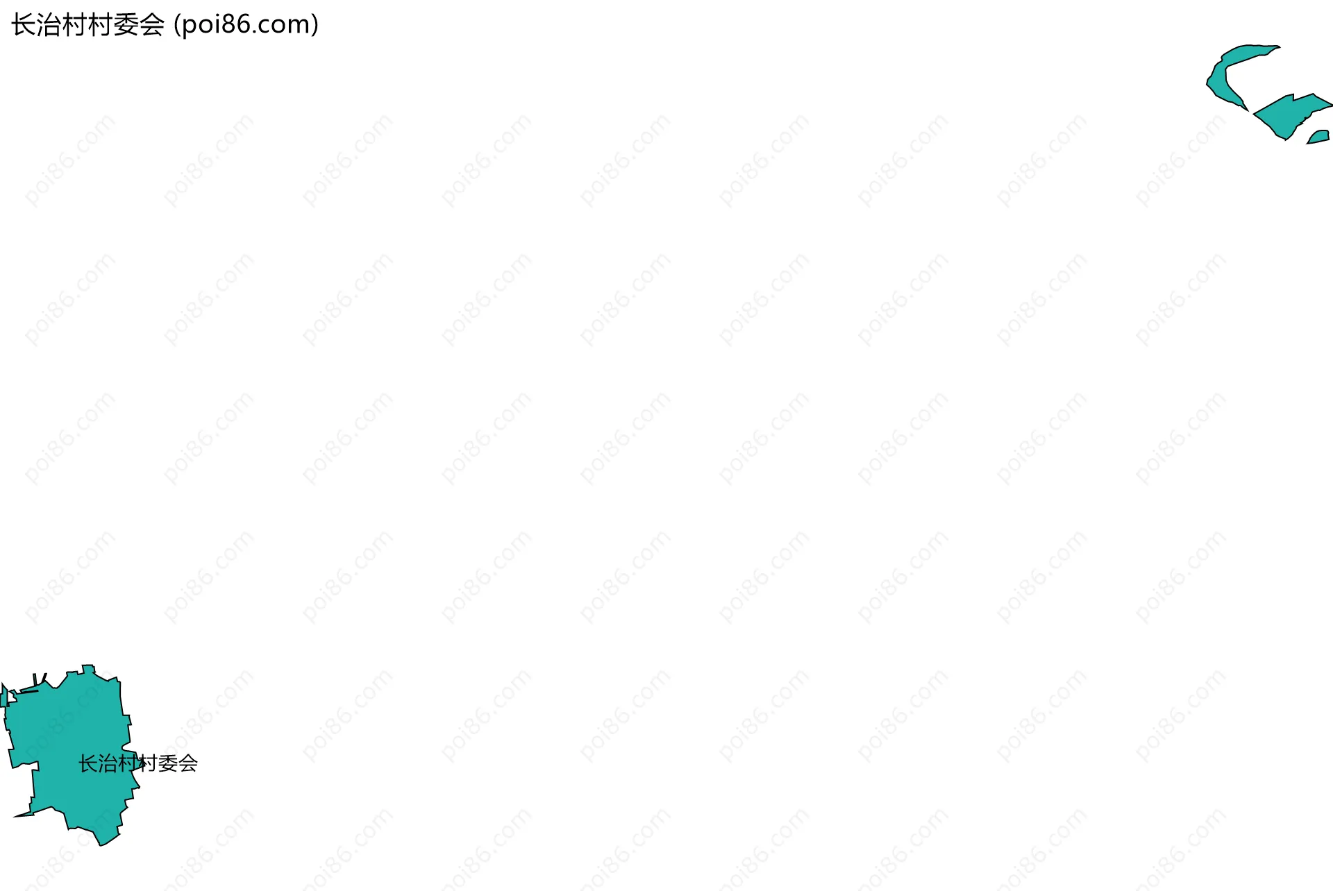 长治村村委会边界地图