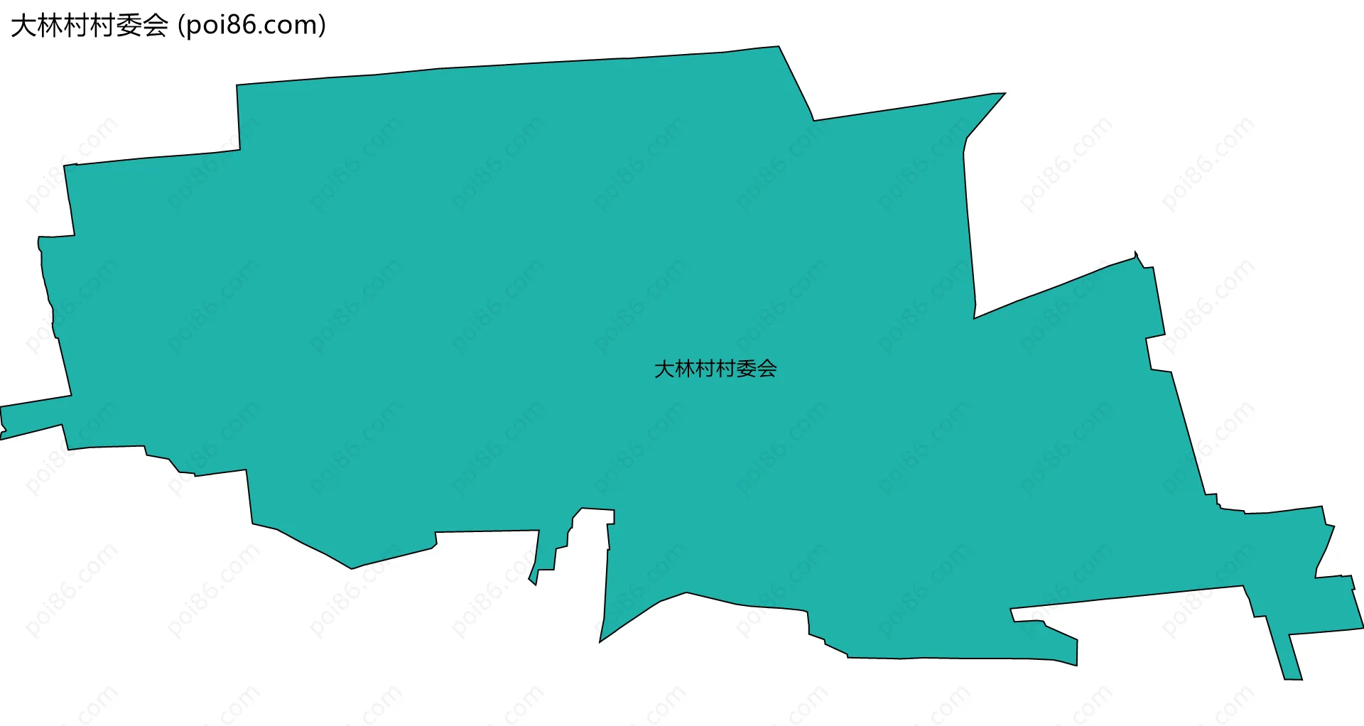 大林村村委会边界地图