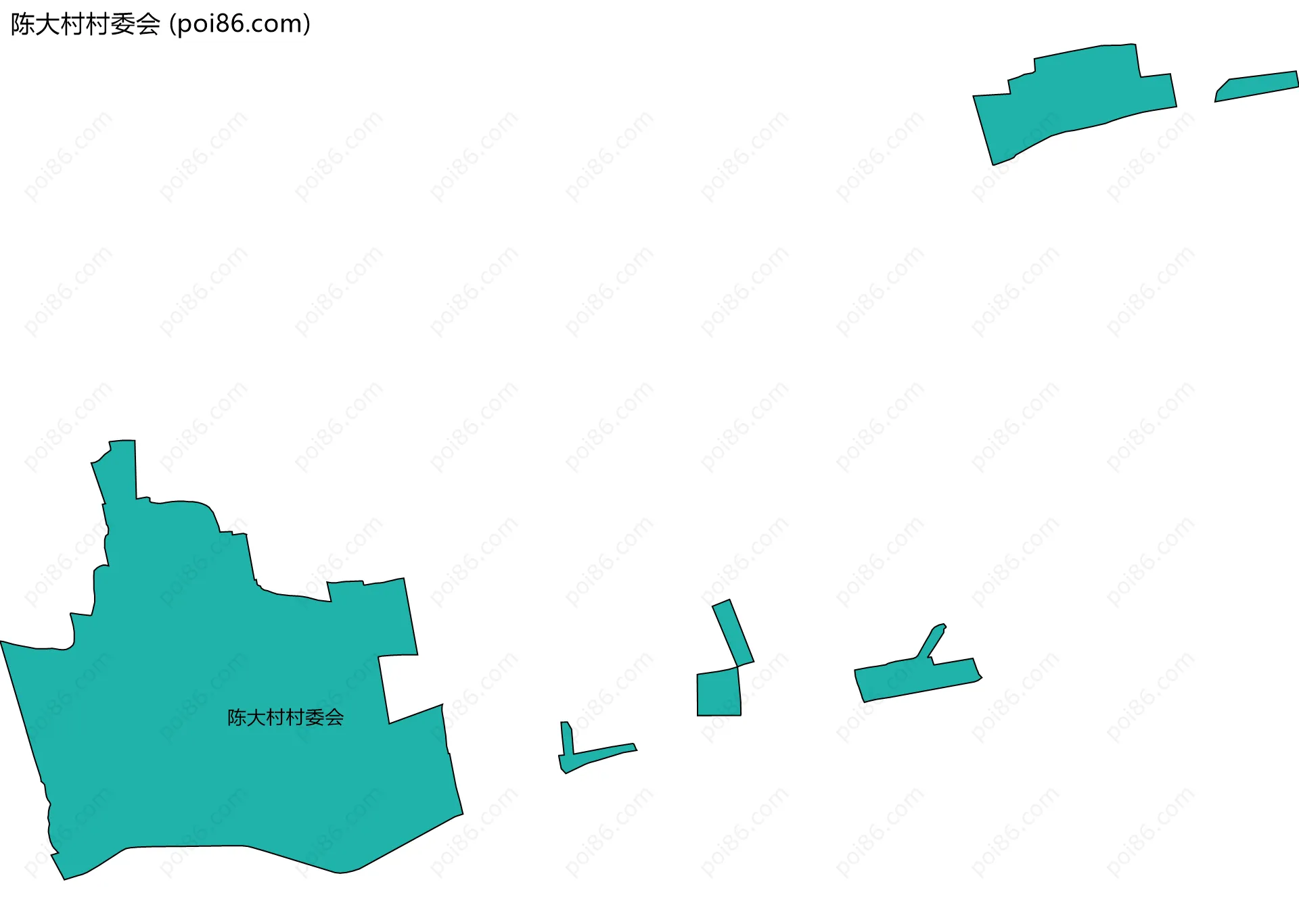 陈大村村委会边界地图