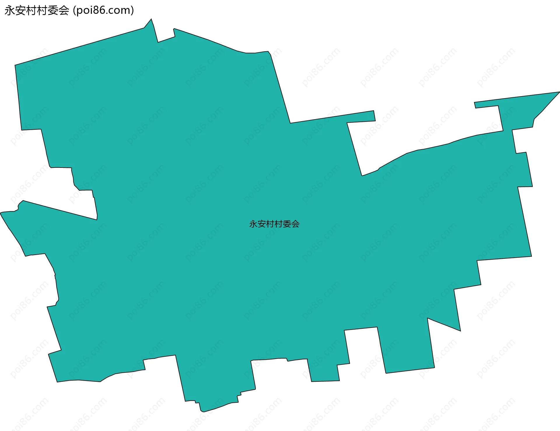 永安村村委会边界地图