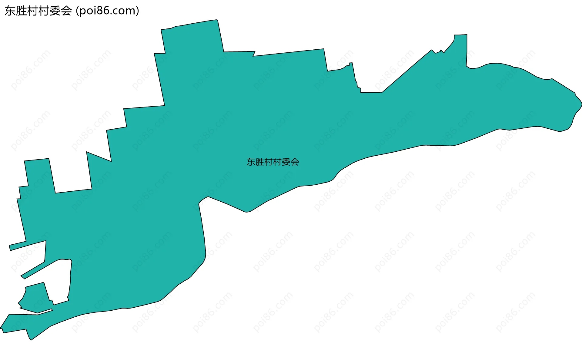 东胜村村委会边界地图