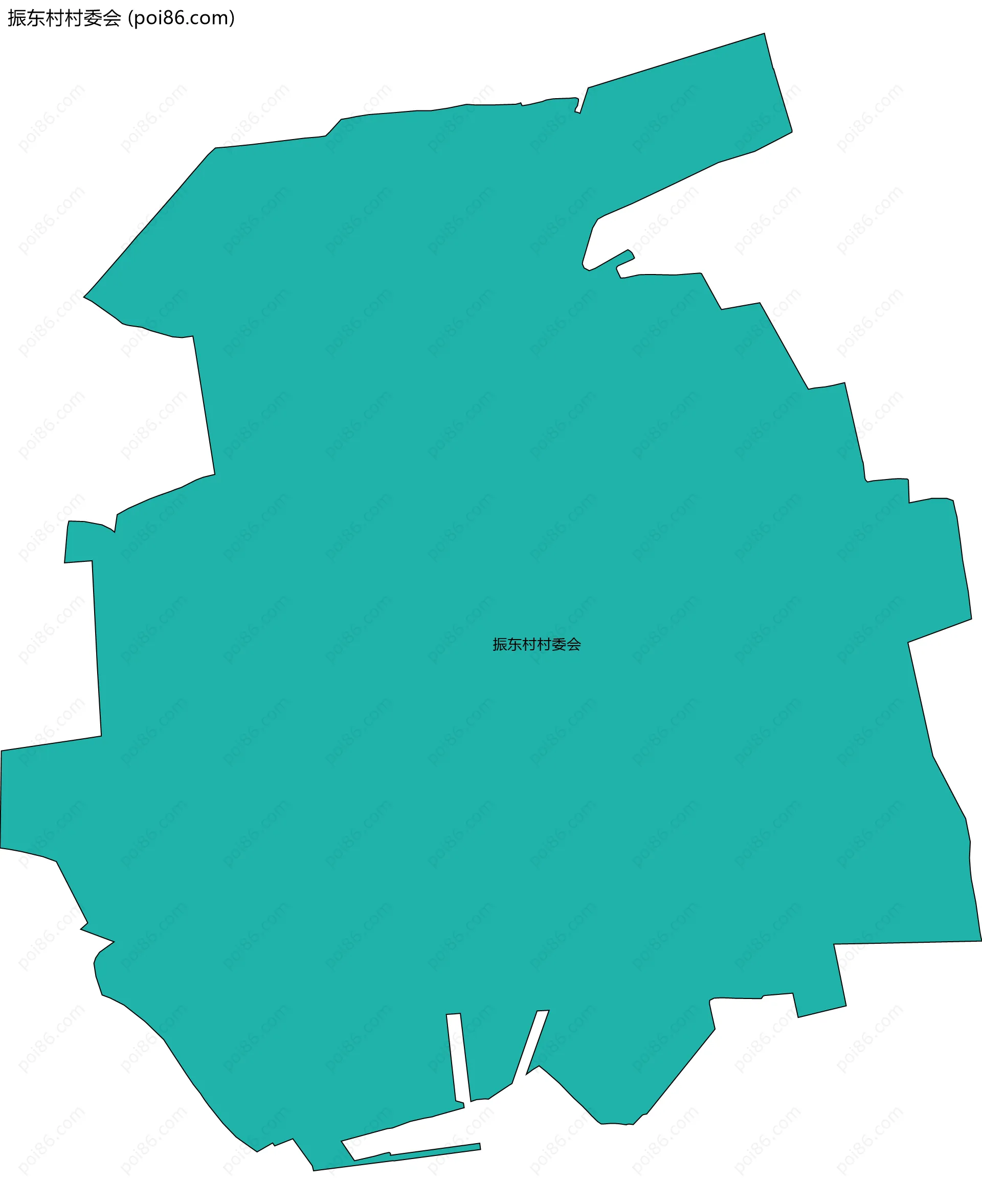 振东村村委会边界地图