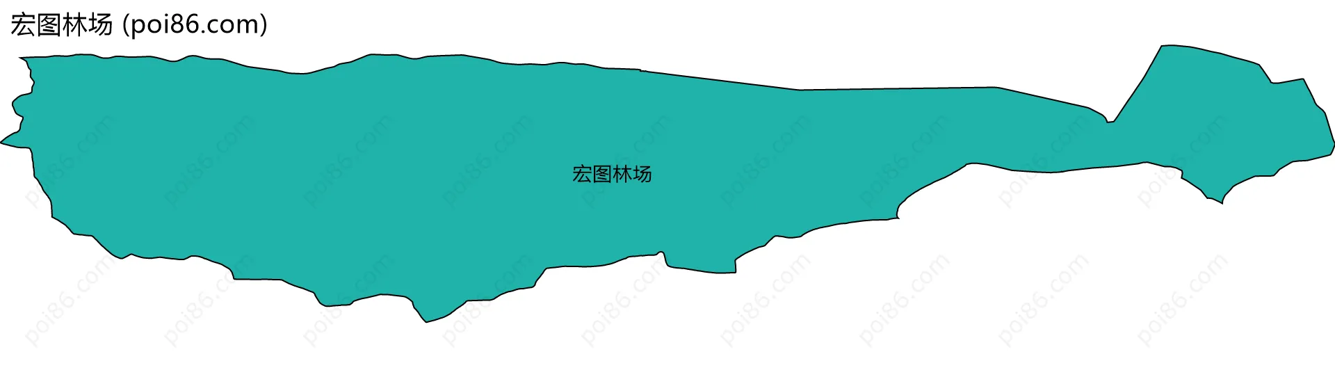 宏图林场边界地图