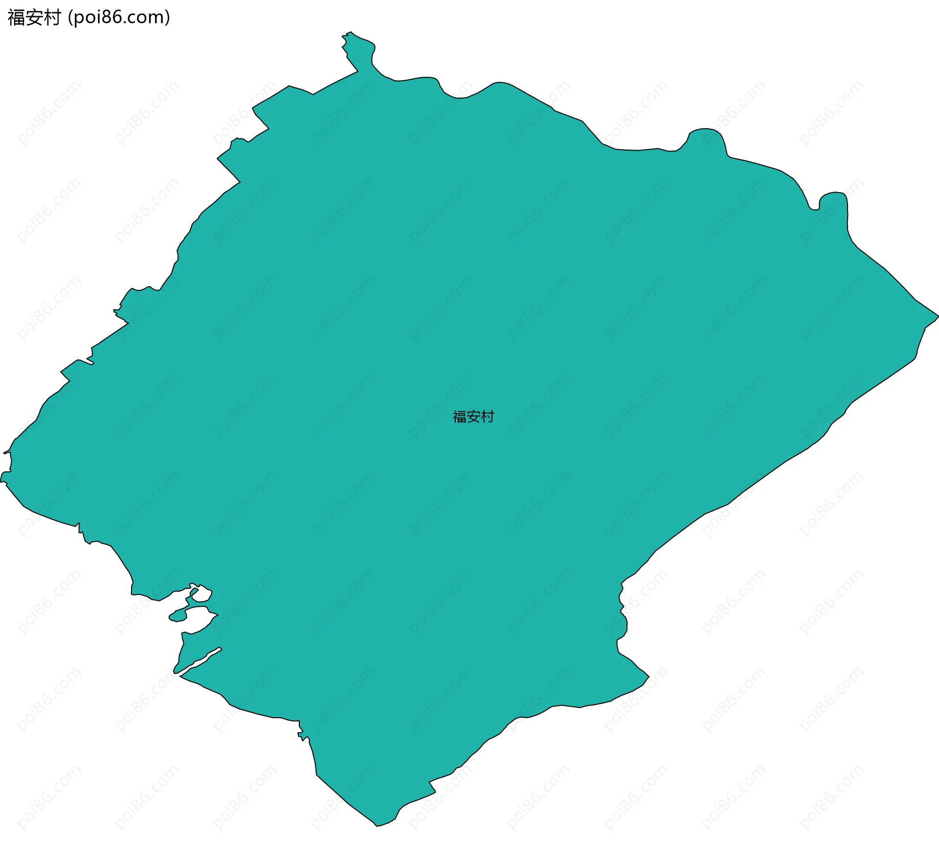 福安村边界地图
