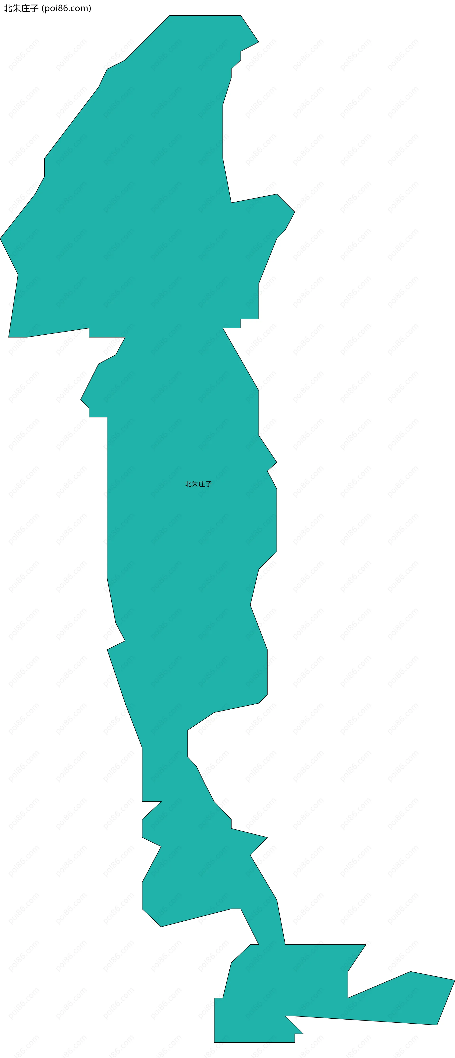 北朱庄子边界地图