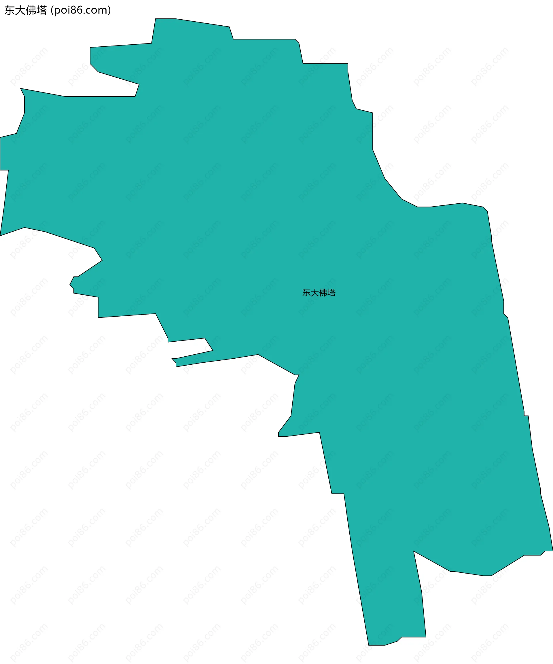 东大佛塔边界地图