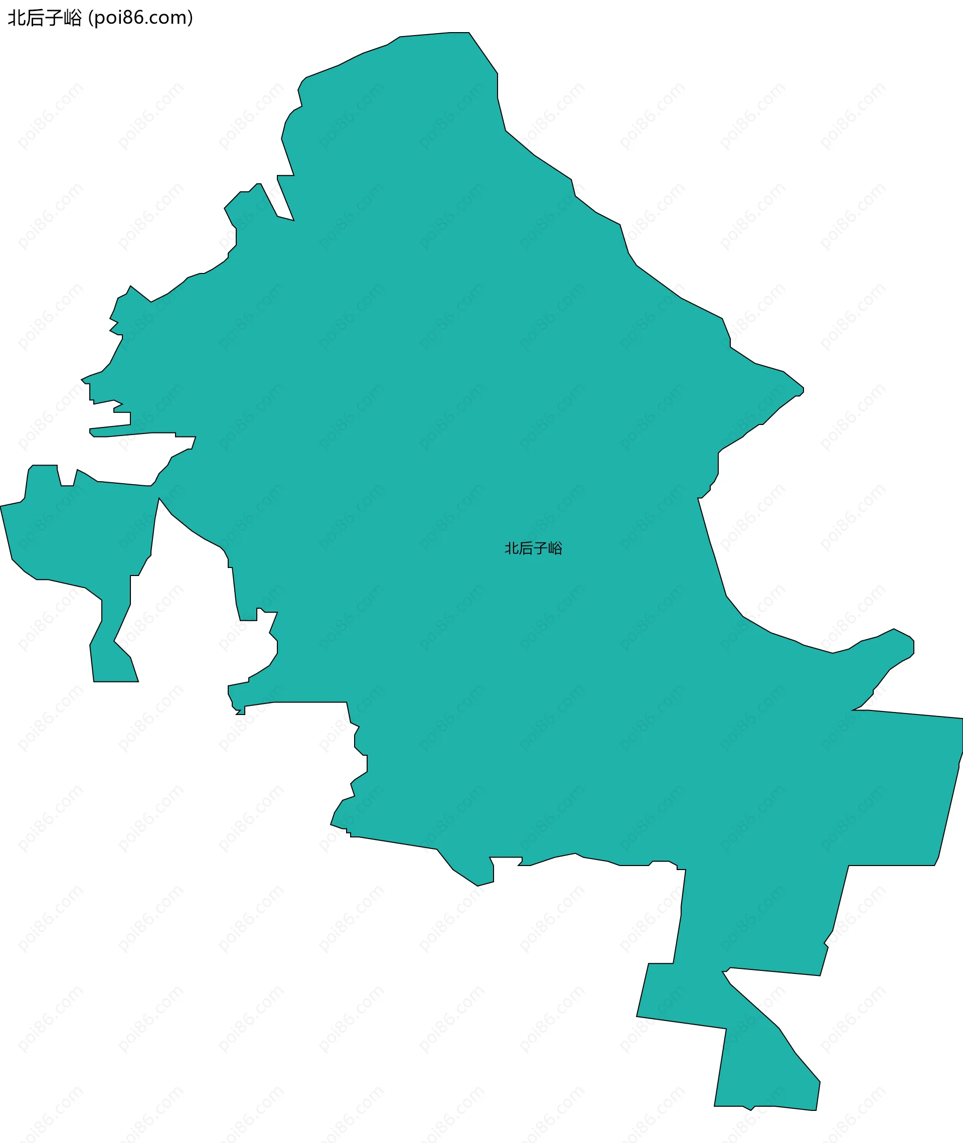 北后子峪边界地图