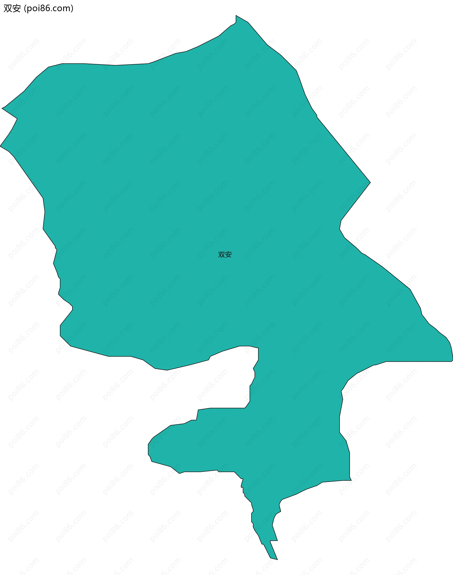 双安边界地图