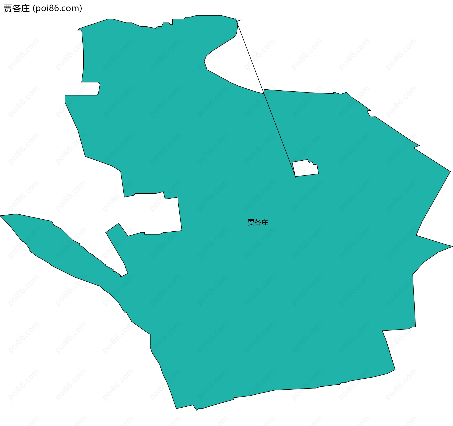 贾各庄边界地图