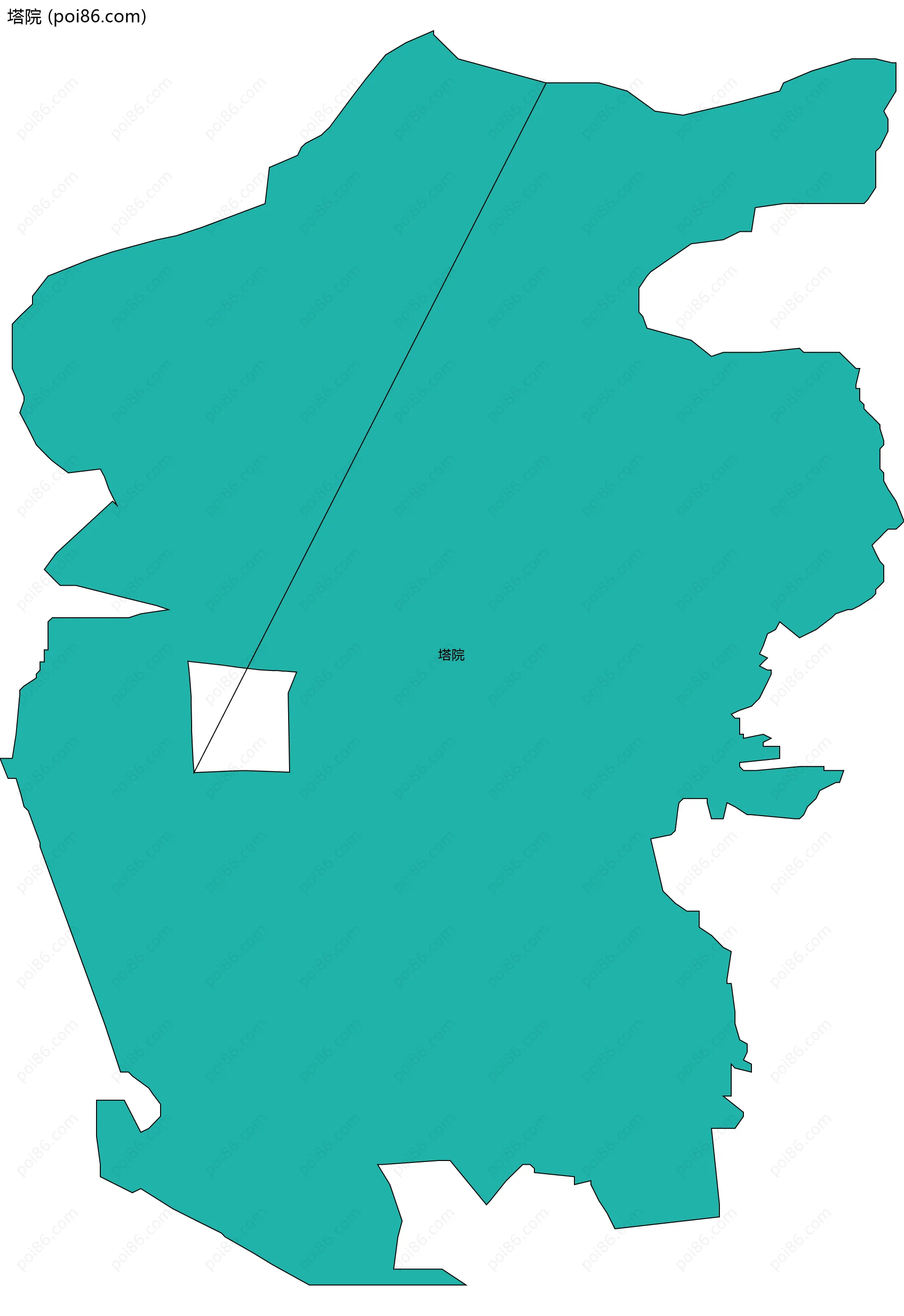 塔院边界地图